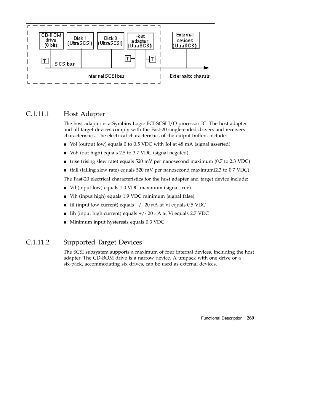 Sun Microsystems 220R service manual Host Adapter, Supported Target Devices 