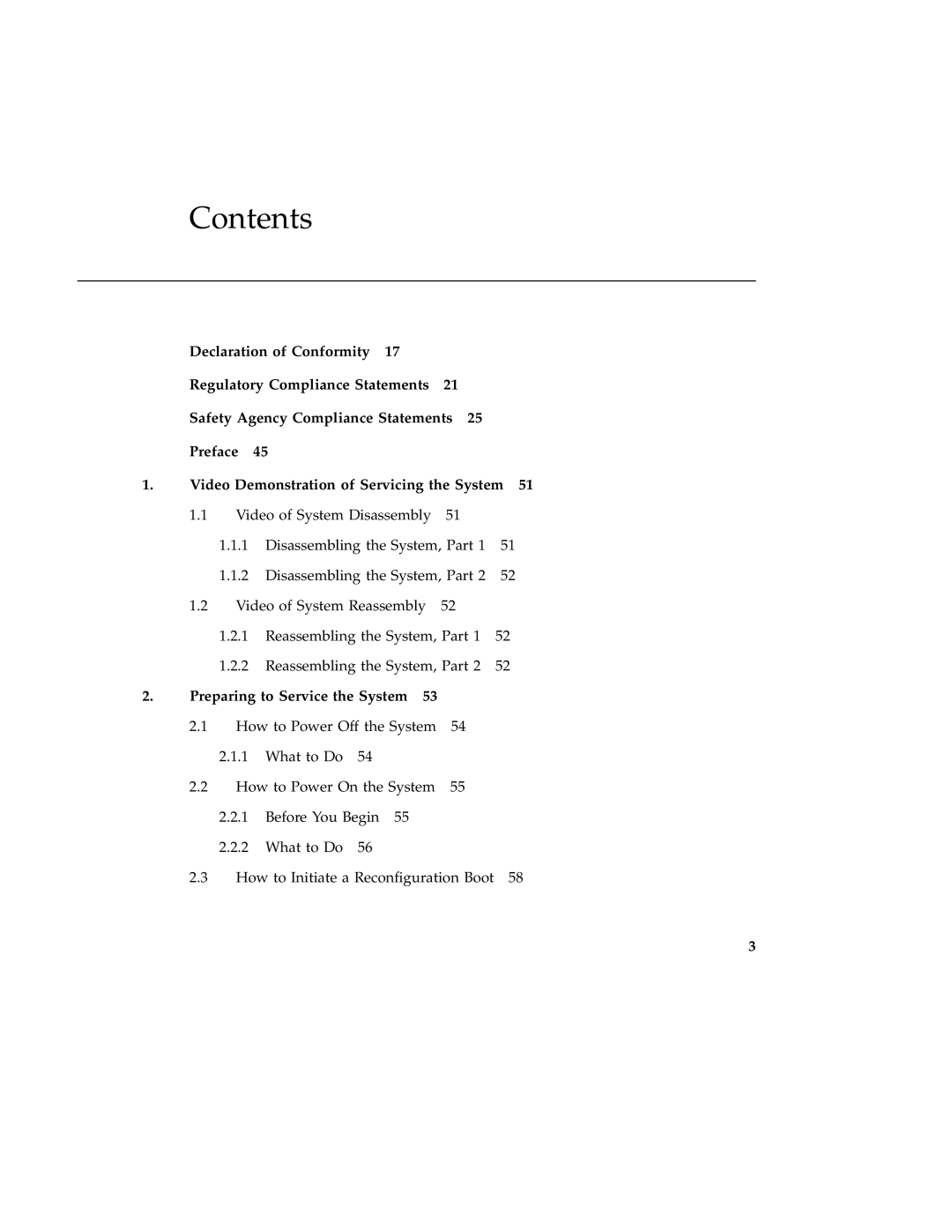 Sun Microsystems 220R service manual Contents 