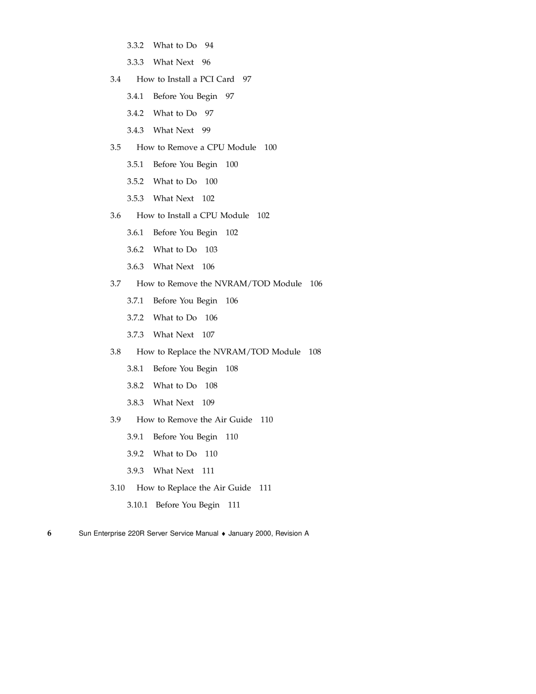 Sun Microsystems 220R service manual 