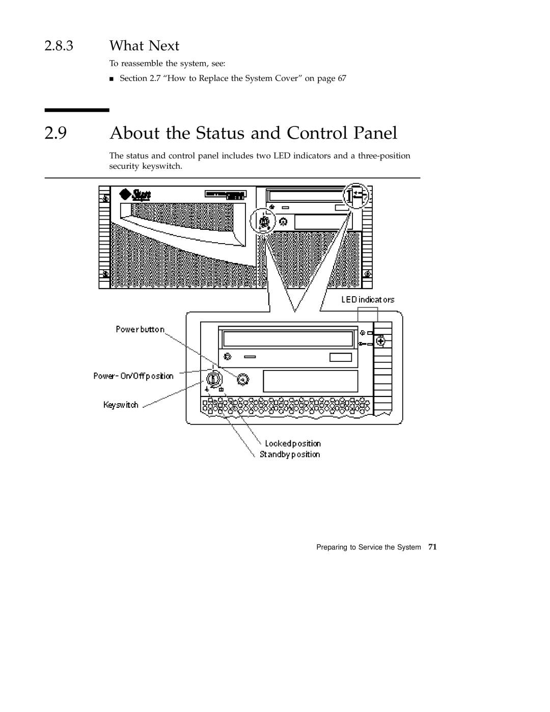 Sun Microsystems 220R service manual About the Status and Control Panel, What Next 