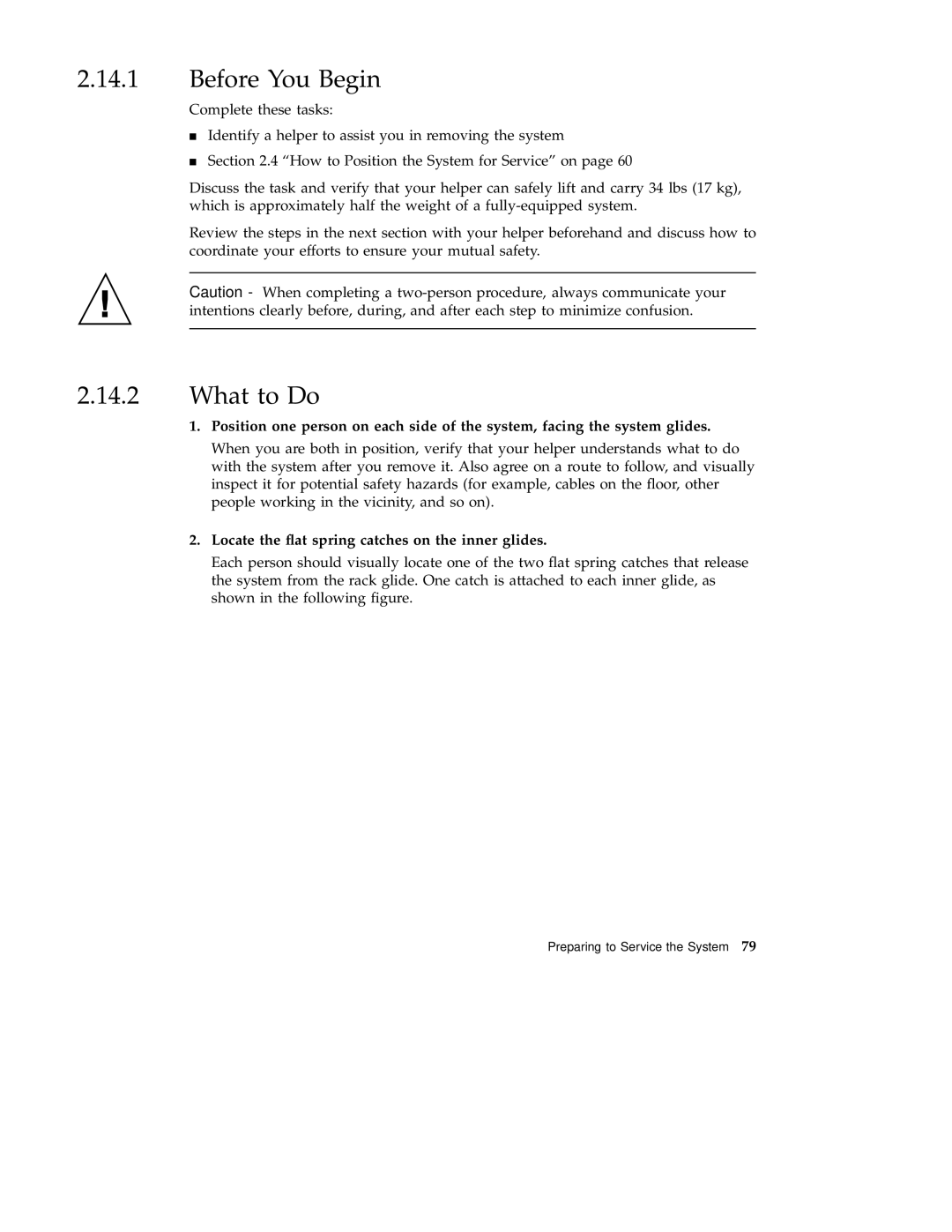 Sun Microsystems 220R service manual Before You Begin, Locate the ﬂat spring catches on the inner glides 