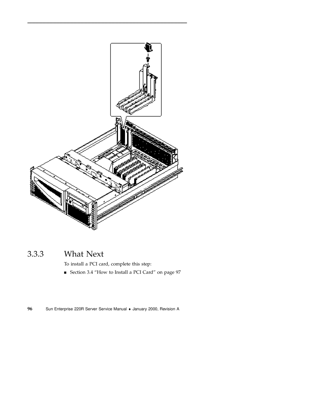 Sun Microsystems 220R service manual What Next 