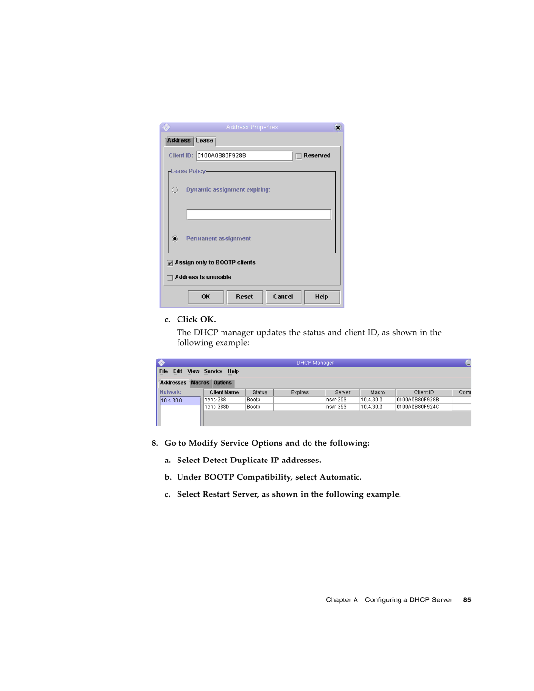 Sun Microsystems 2500 manual Click OK 