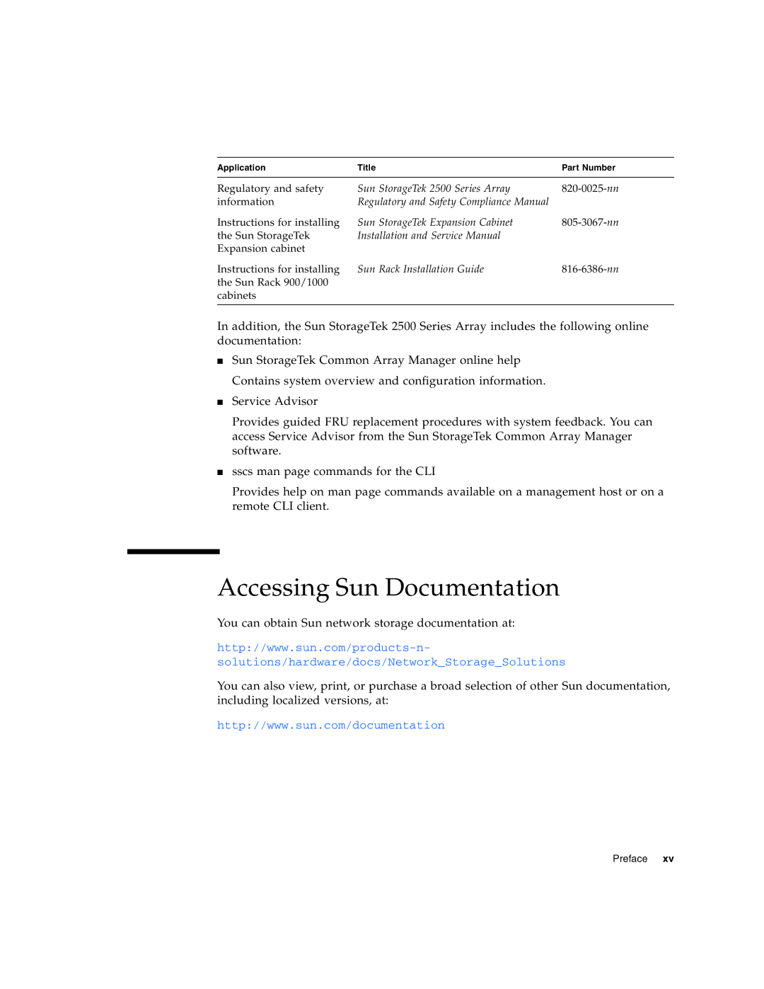 Sun Microsystems 2500 manual Accessing Sun Documentation 