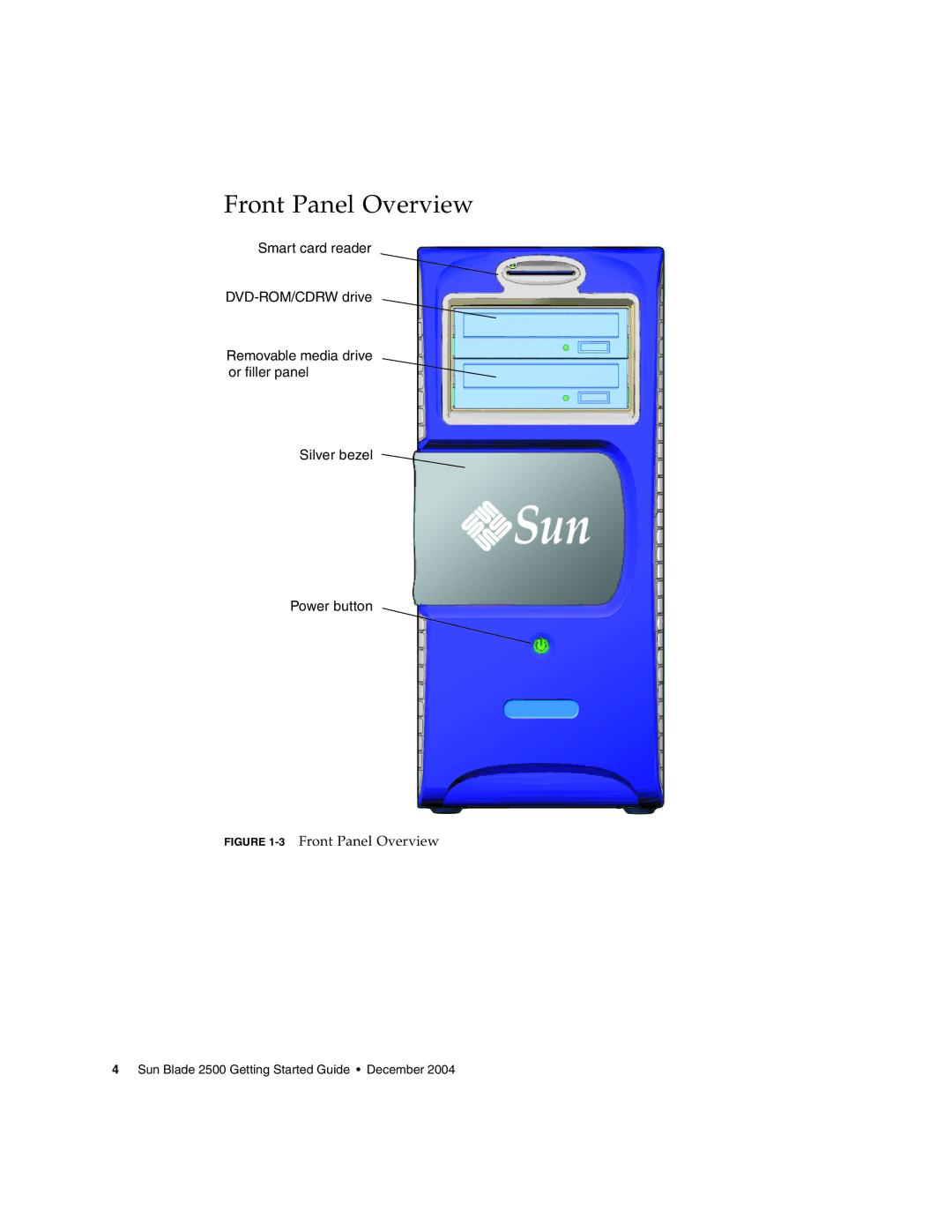 Sun Microsystems 2500 manual 3Front Panel Overview 