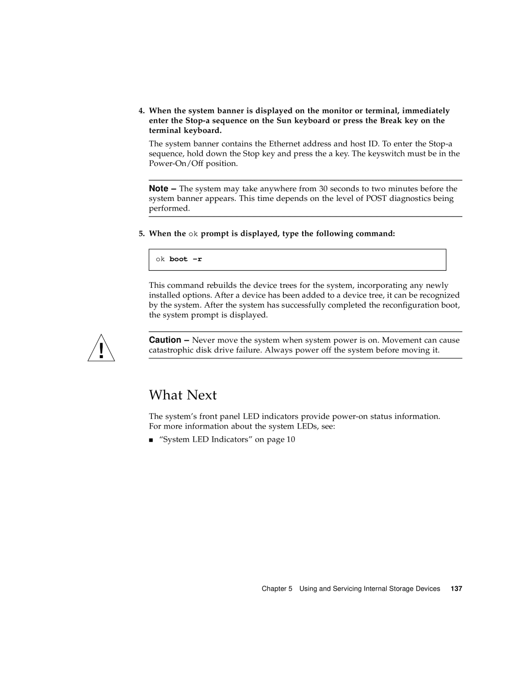 Sun Microsystems 280R manual When the ok prompt is displayed, type the following command 