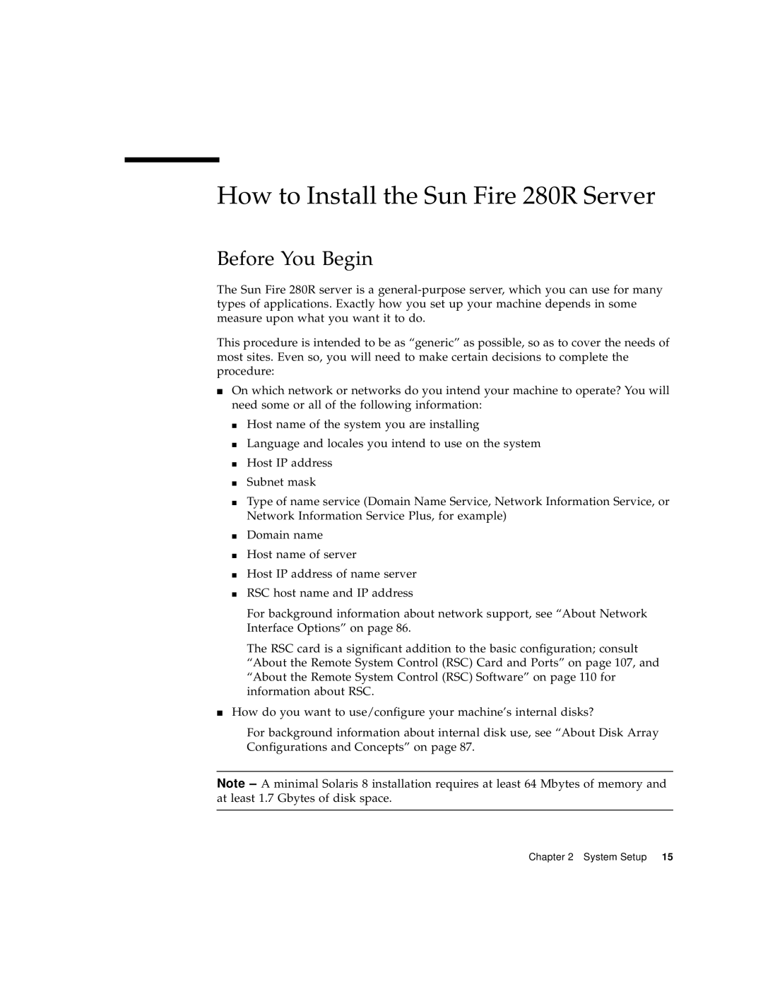 Sun Microsystems manual How to Install the Sun Fire 280R Server, Before You Begin 