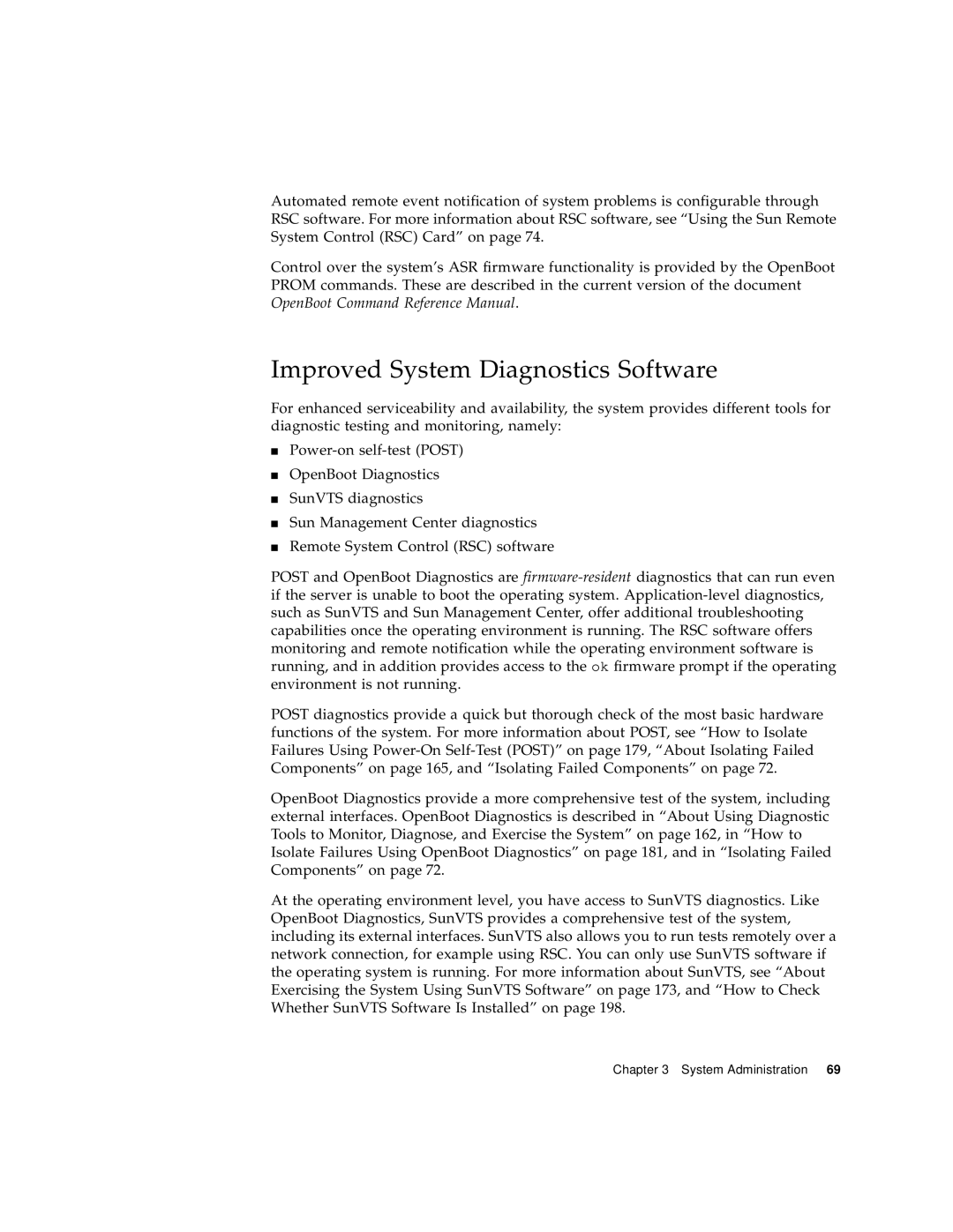 Sun Microsystems 280R manual Improved System Diagnostics Software 