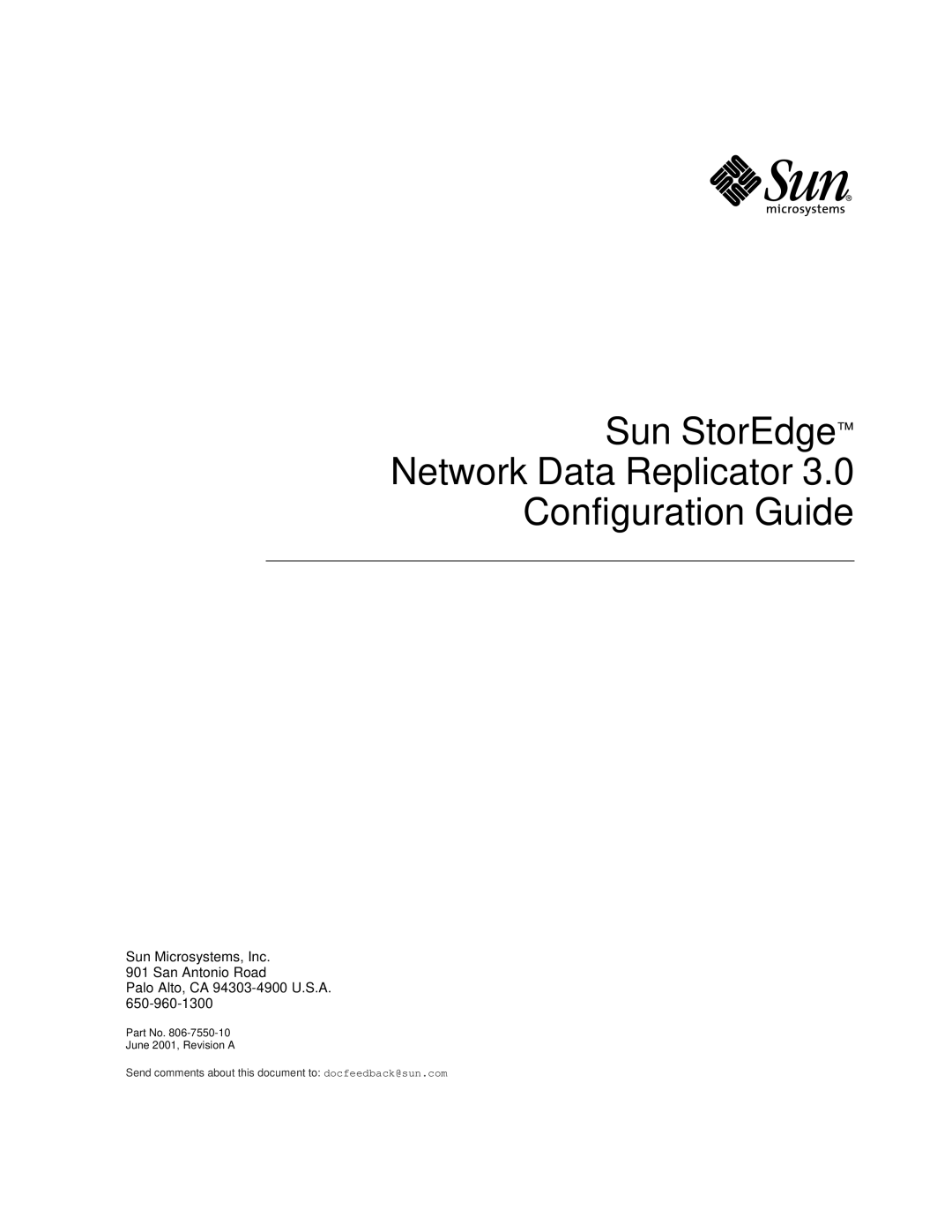 Sun Microsystems 3 manual Sun StorEdge Network Data Replicator Configuration Guide 