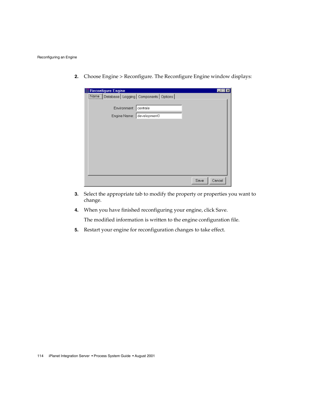 Sun Microsystems 3 manual Reconfiguring an Engine 