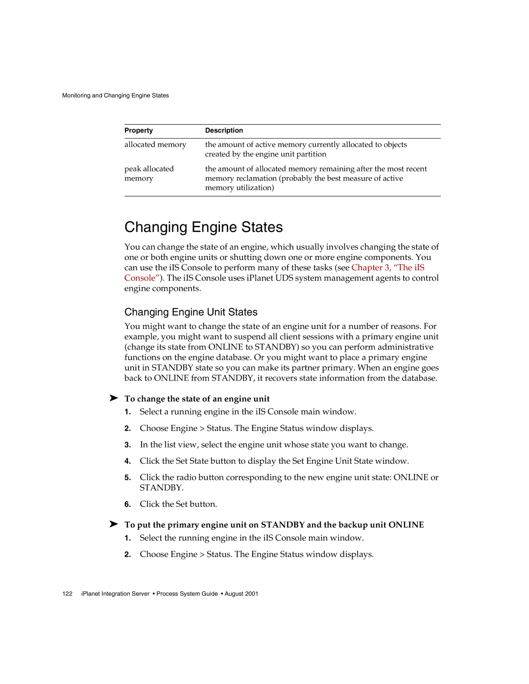 Sun Microsystems 3 manual Changing Engine States, Changing Engine Unit States, To change the state of an engine unit 