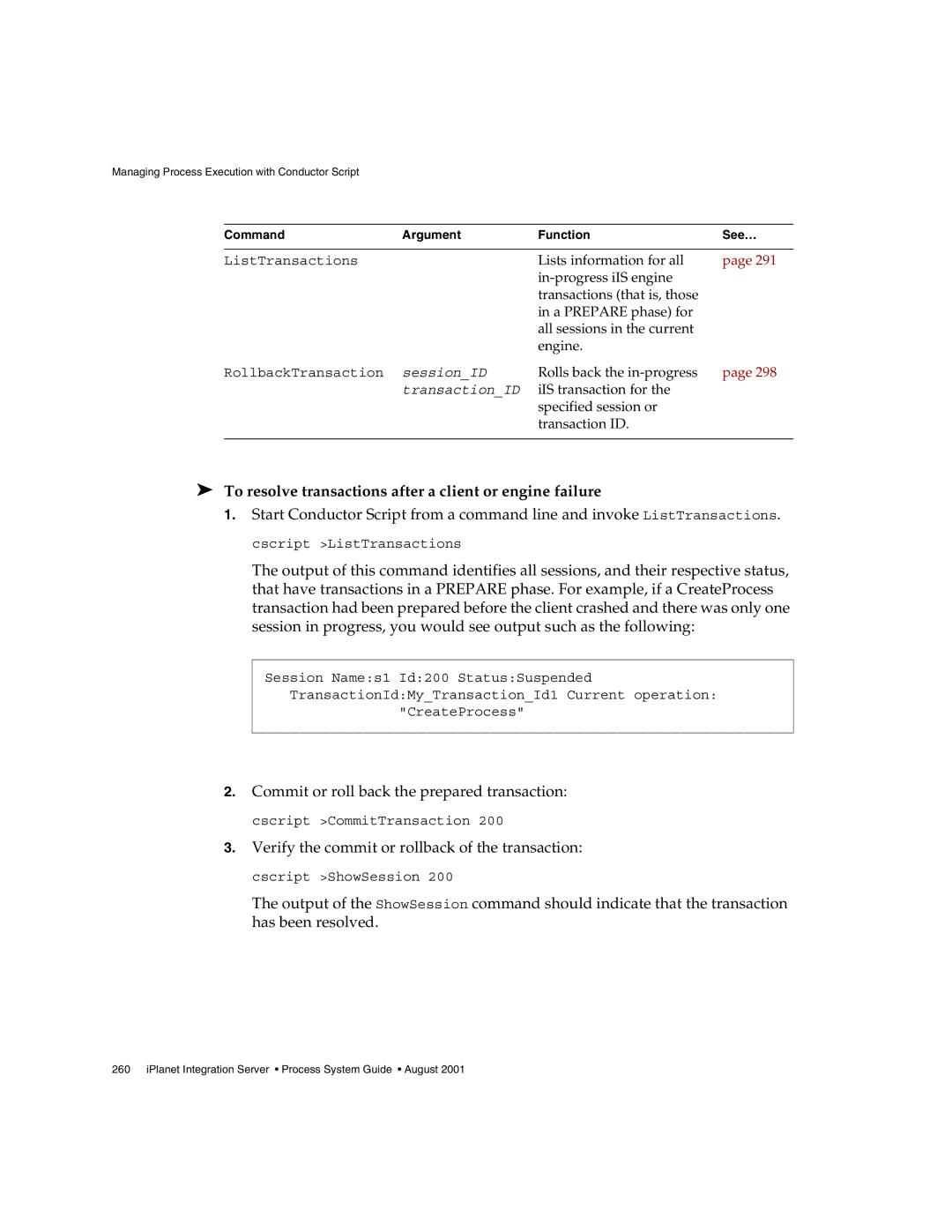 Sun Microsystems 3 manual To resolve transactions after a client or engine failure 