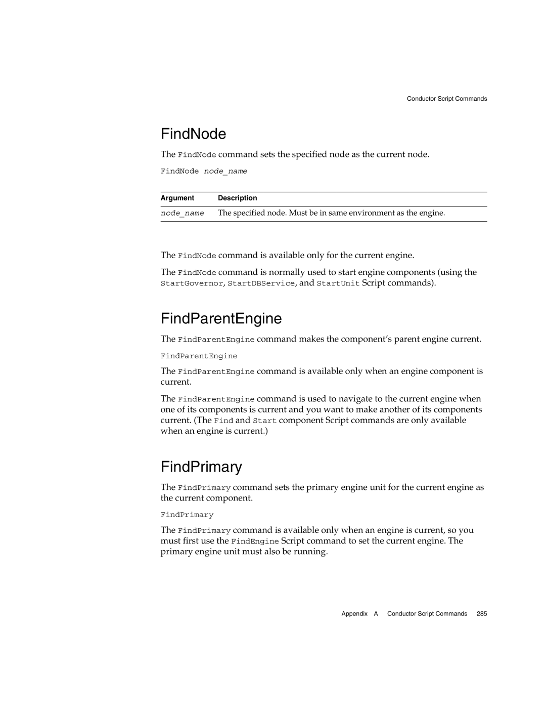 Sun Microsystems 3 manual FindNode, FindParentEngine, FindPrimary 