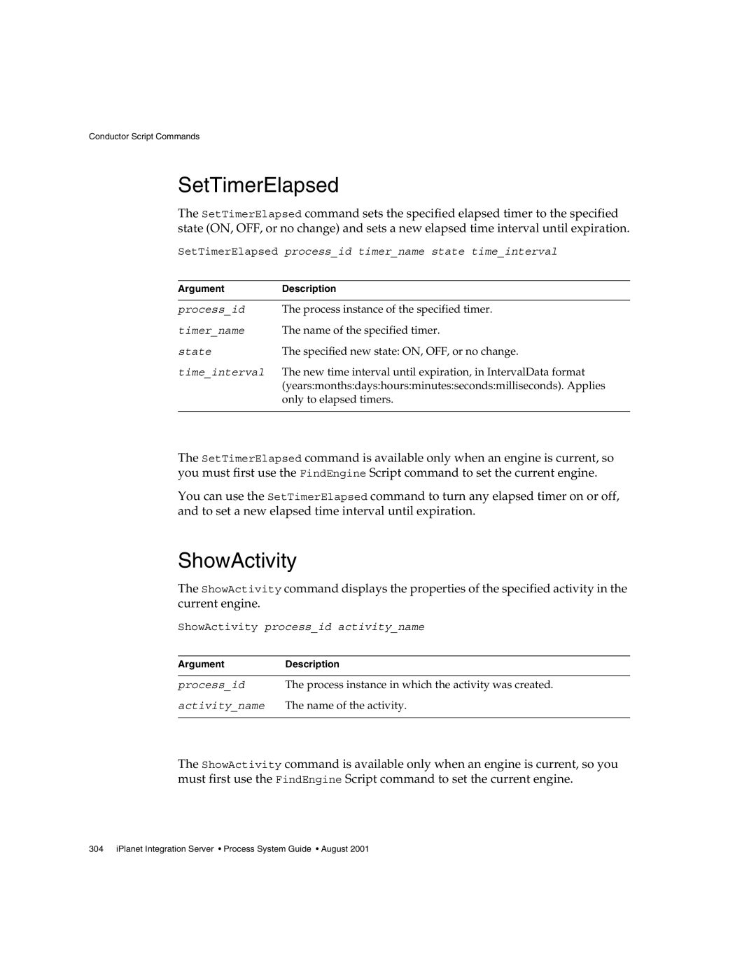 Sun Microsystems 3 manual SetTimerElapsed, ShowActivity 