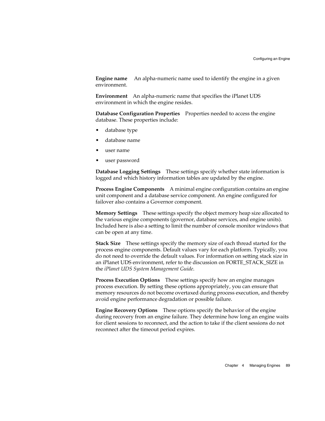 Sun Microsystems 3 manual Configuring an Engine 