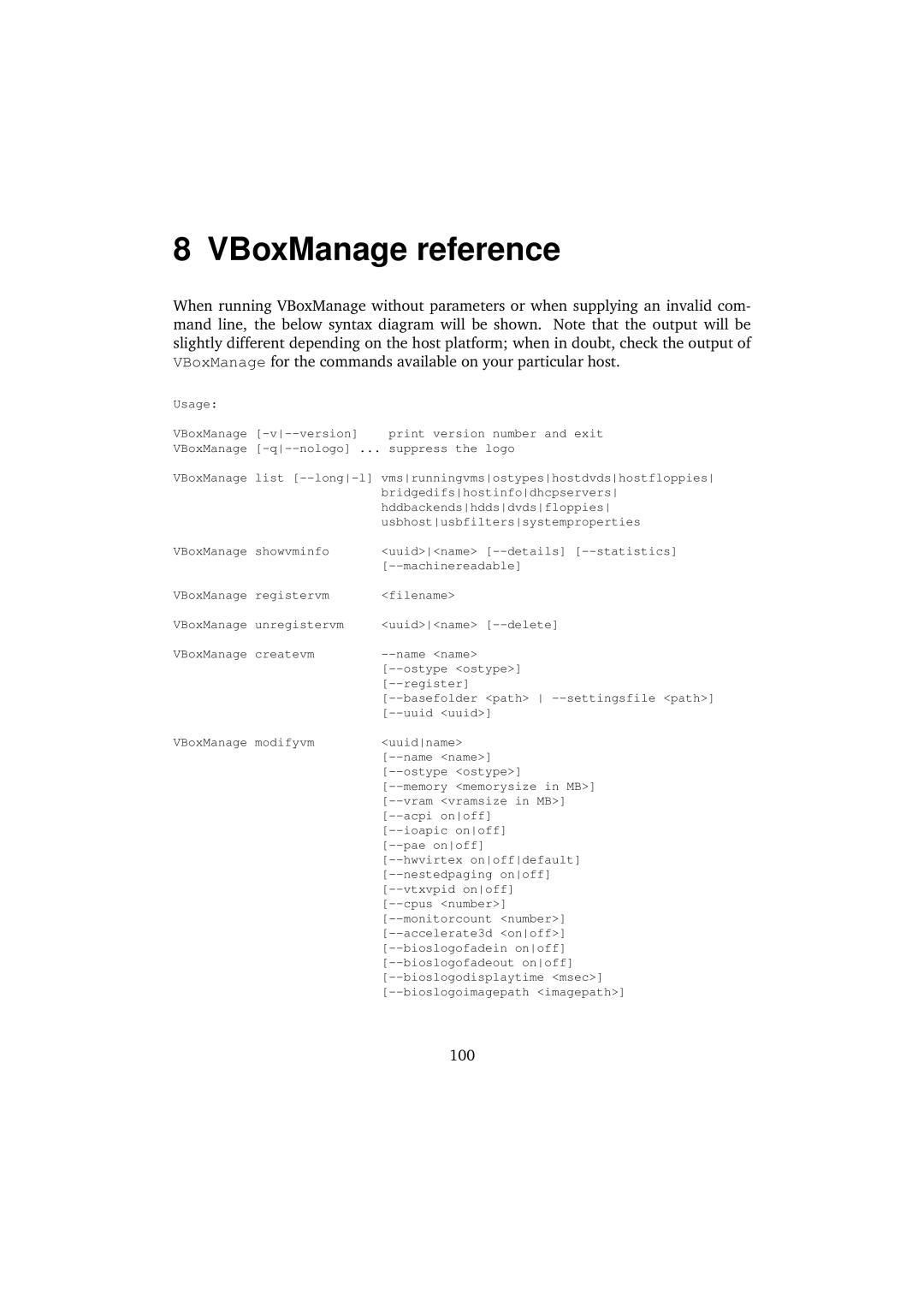 Sun Microsystems 3.0.0 user manual VBoxManage reference 