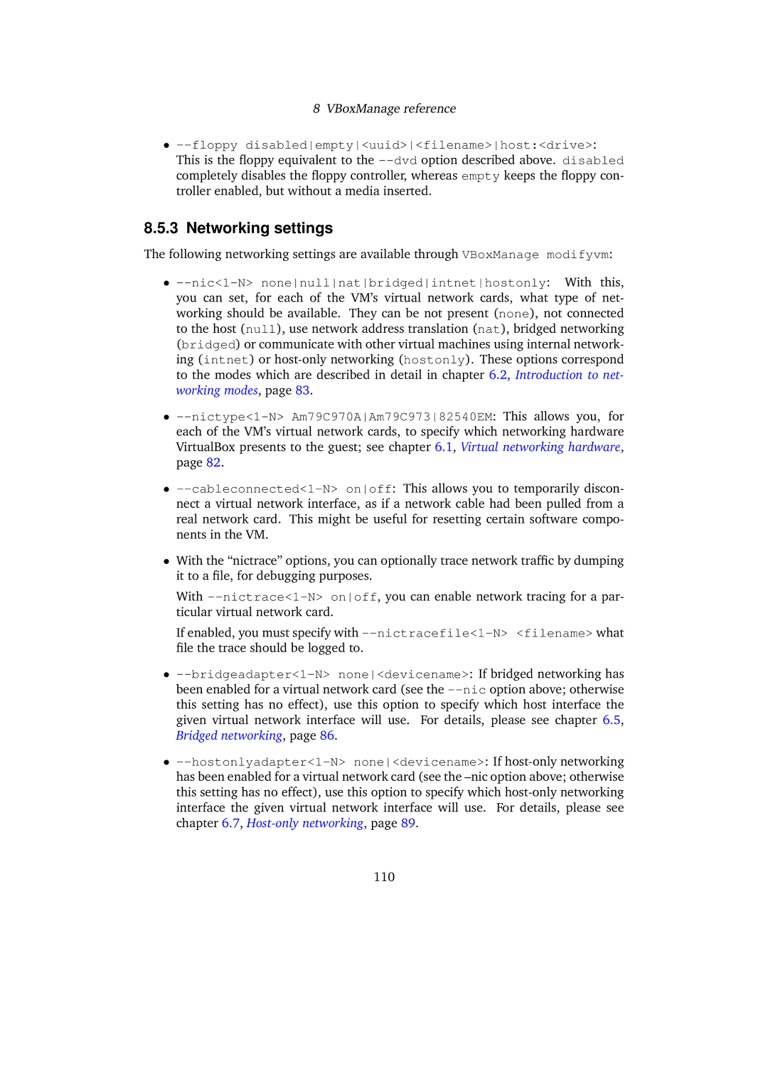 Sun Microsystems 3.0.0 user manual Networking settings 