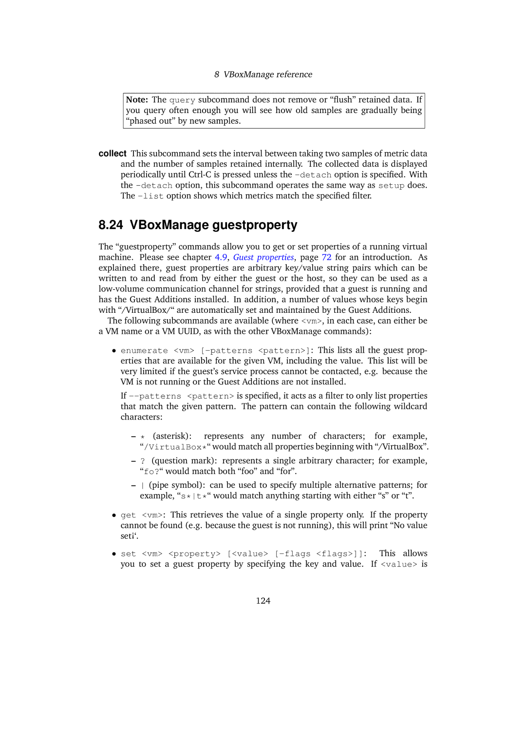 Sun Microsystems 3.0.0 user manual VBoxManage guestproperty 