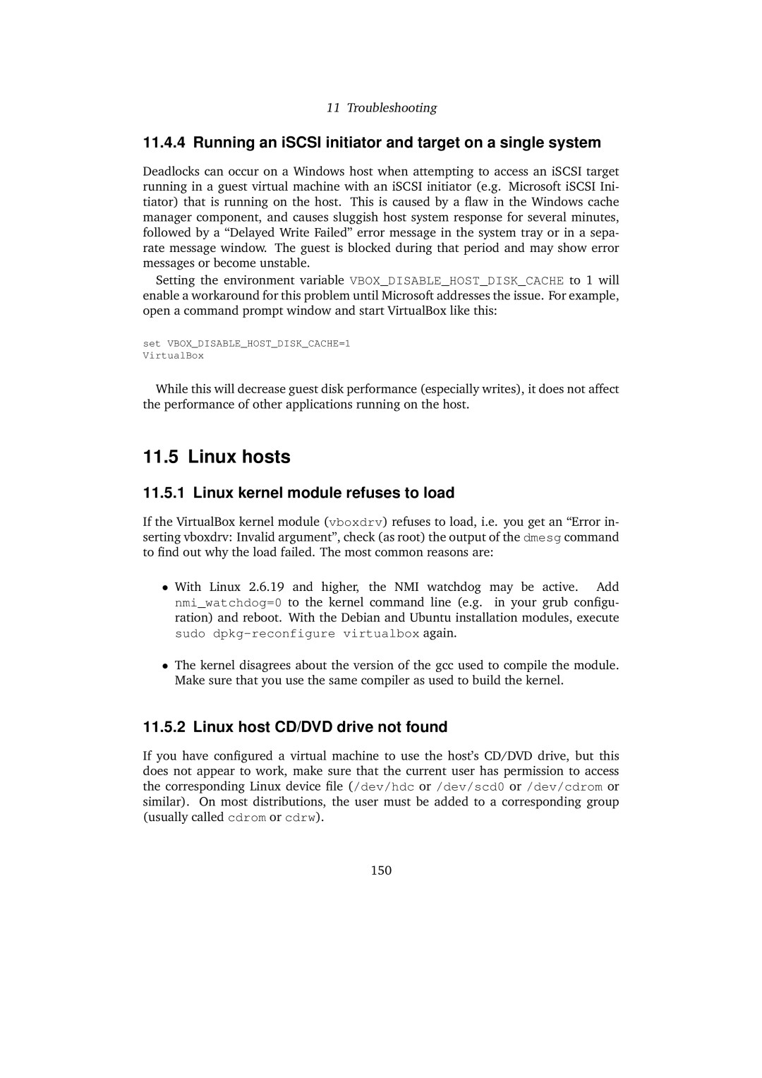 Sun Microsystems 3.0.0 user manual Linux hosts, Running an iSCSI initiator and target on a single system 