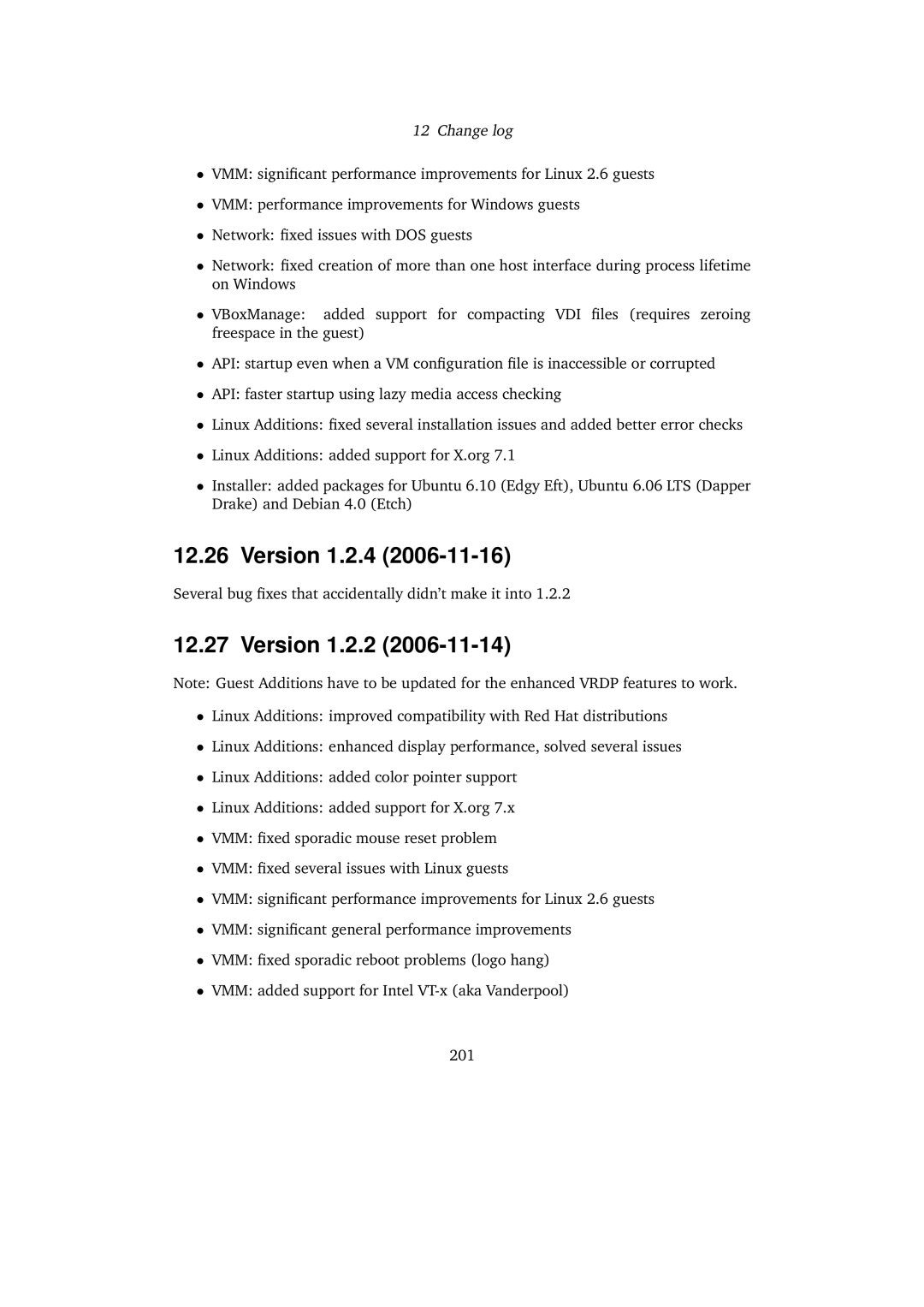 Sun Microsystems 3.0.0 user manual Version 1.2.4, Version 1.2.2 