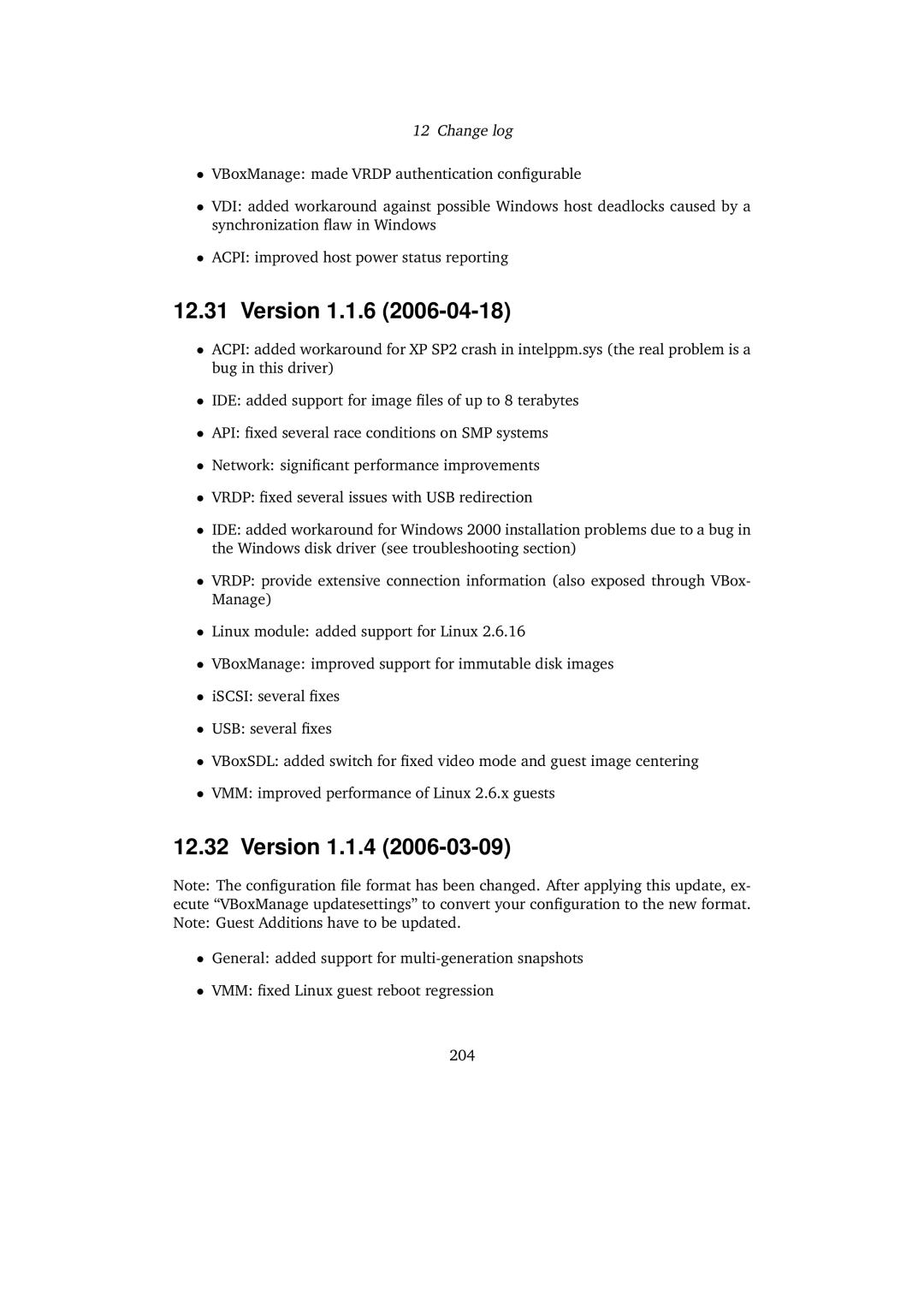 Sun Microsystems 3.0.0 user manual Version 1.1.6, Version 1.1.4 