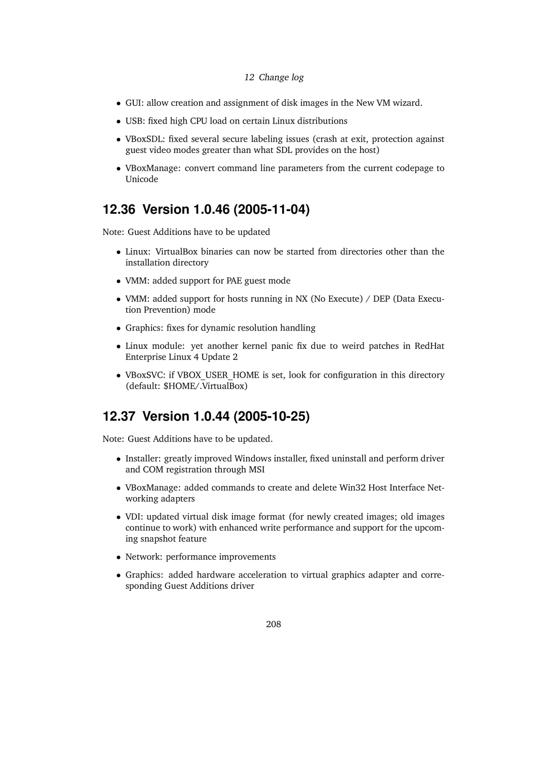 Sun Microsystems 3.0.0 user manual Version 1.0.46, Version 1.0.44 