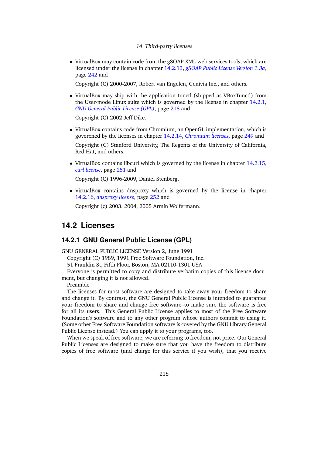 Sun Microsystems 3.0.0 user manual Licenses, GNU General Public License GPL 