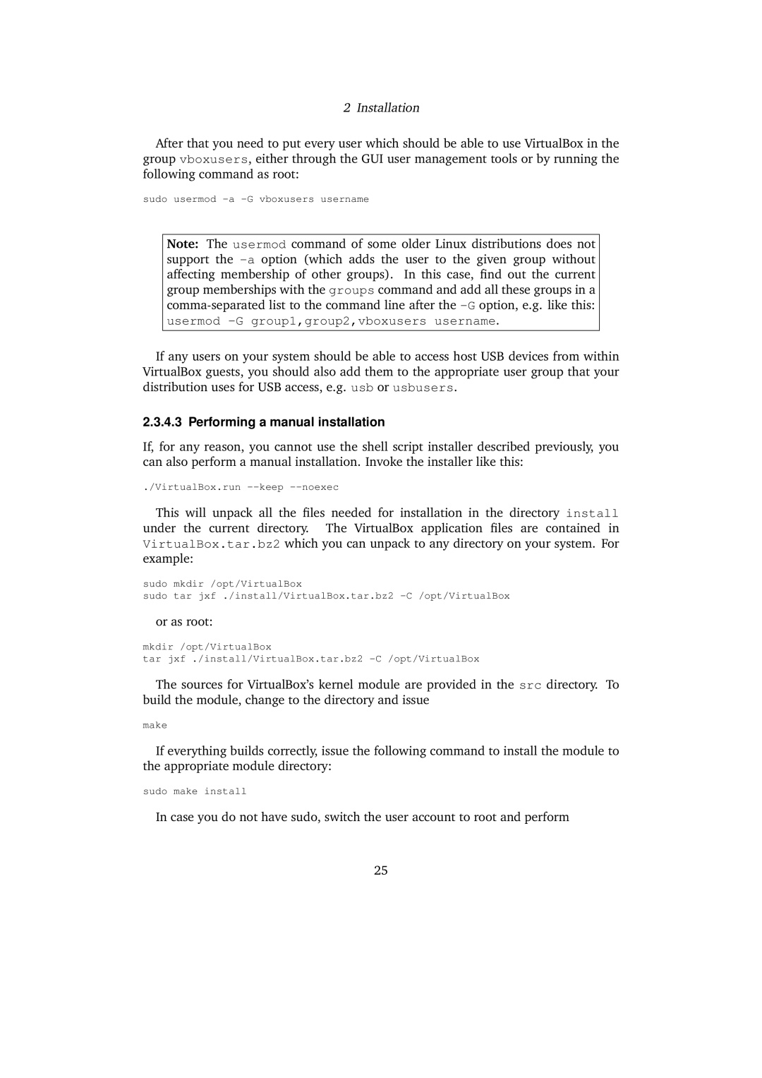 Sun Microsystems 3.0.0 user manual Performing a manual installation 