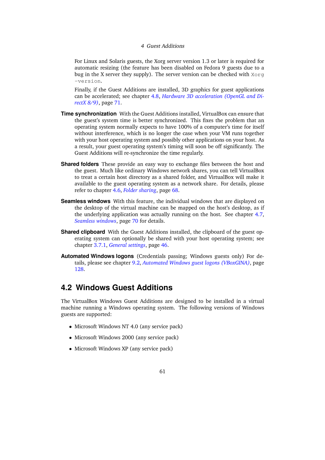 Sun Microsystems 3.0.0 user manual Windows Guest Additions 