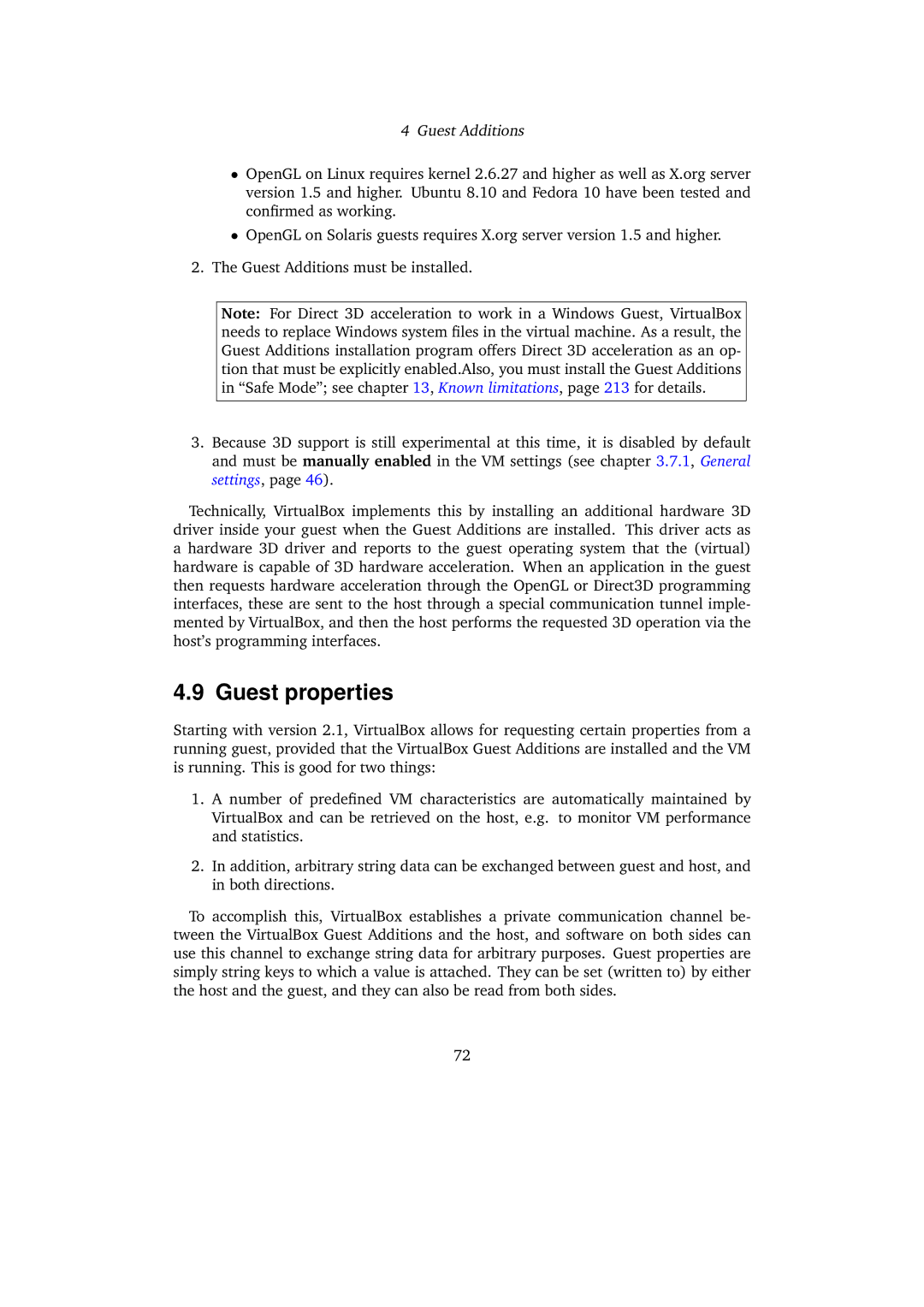 Sun Microsystems 3.0.0 user manual Guest properties 