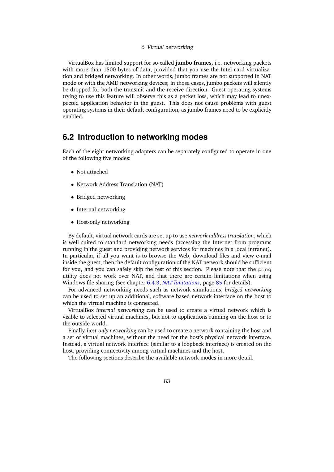 Sun Microsystems 3.0.0 user manual Introduction to networking modes 