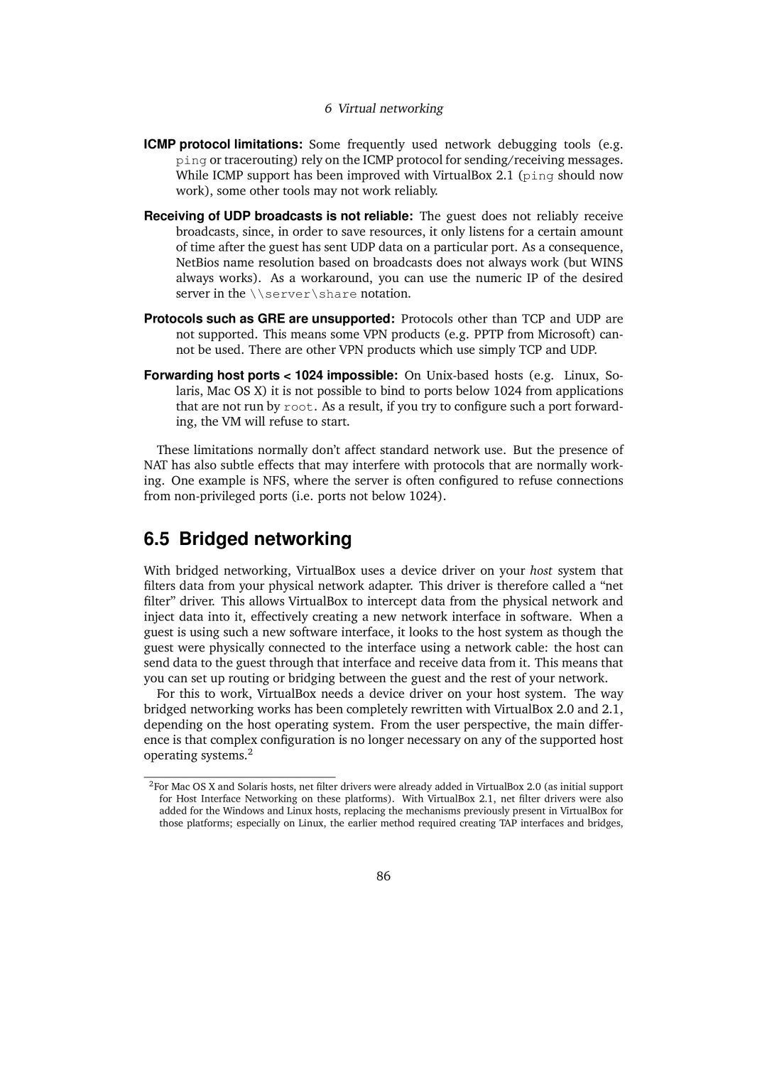 Sun Microsystems 3.0.0 user manual Bridged networking 