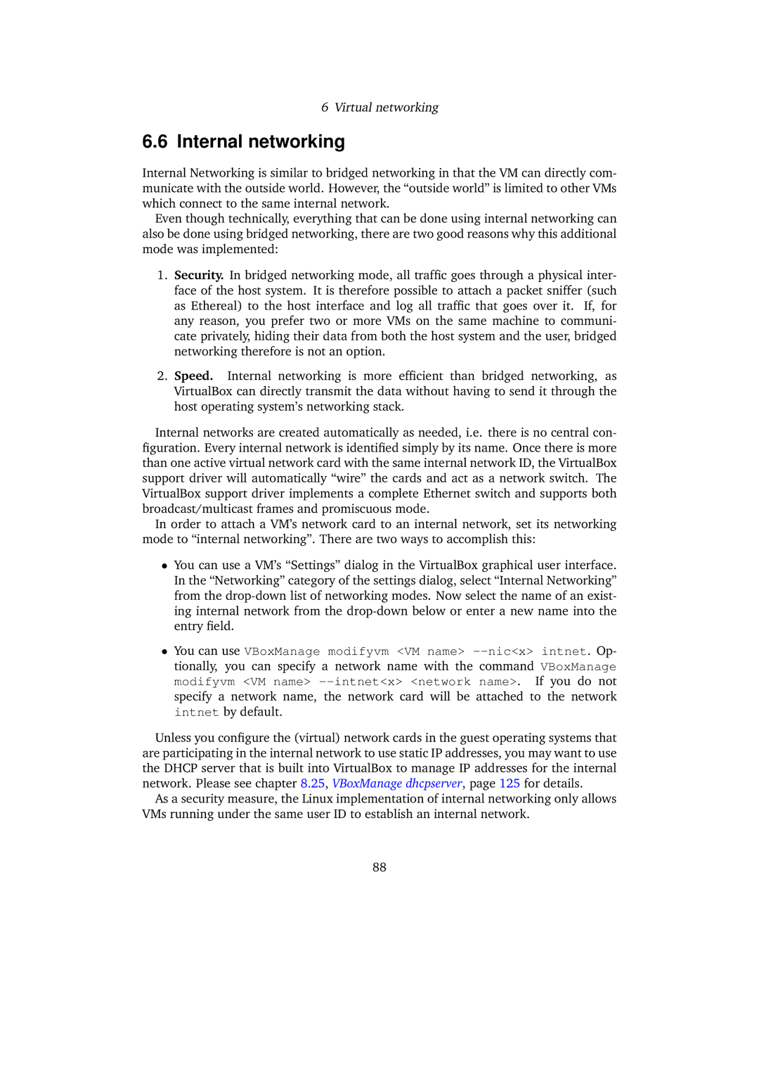 Sun Microsystems 3.0.0 user manual Internal networking 