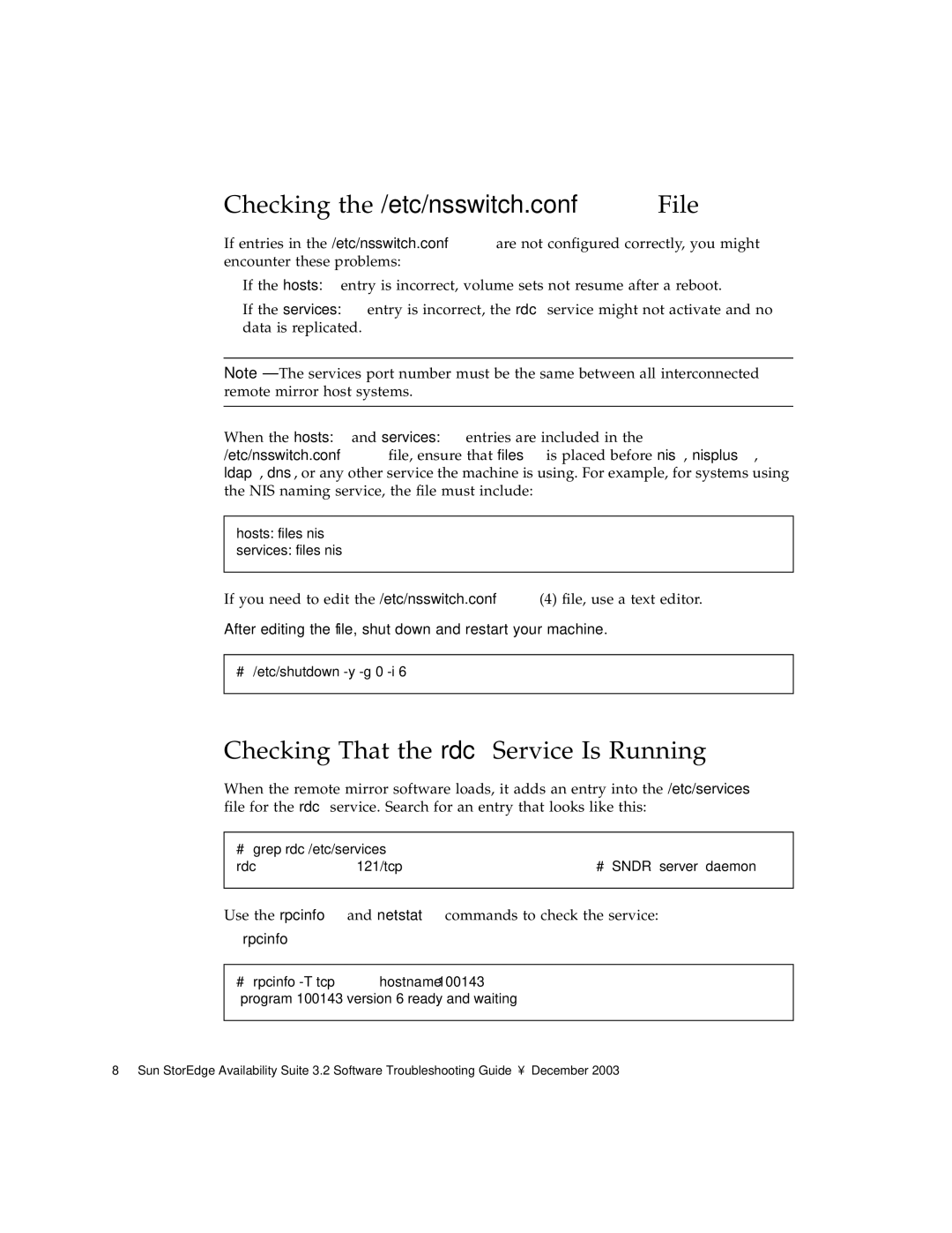 Sun Microsystems 3.2 manual Checking That the rdc Service Is Running 