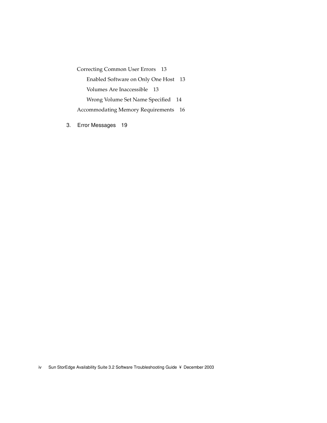 Sun Microsystems 3.2 manual Error Messages 