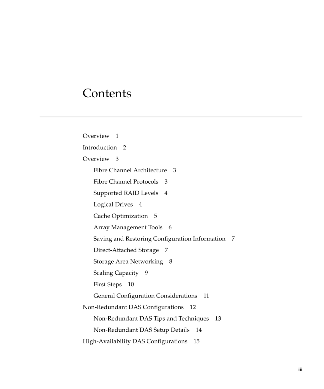 Sun Microsystems 3510 manual Contents 