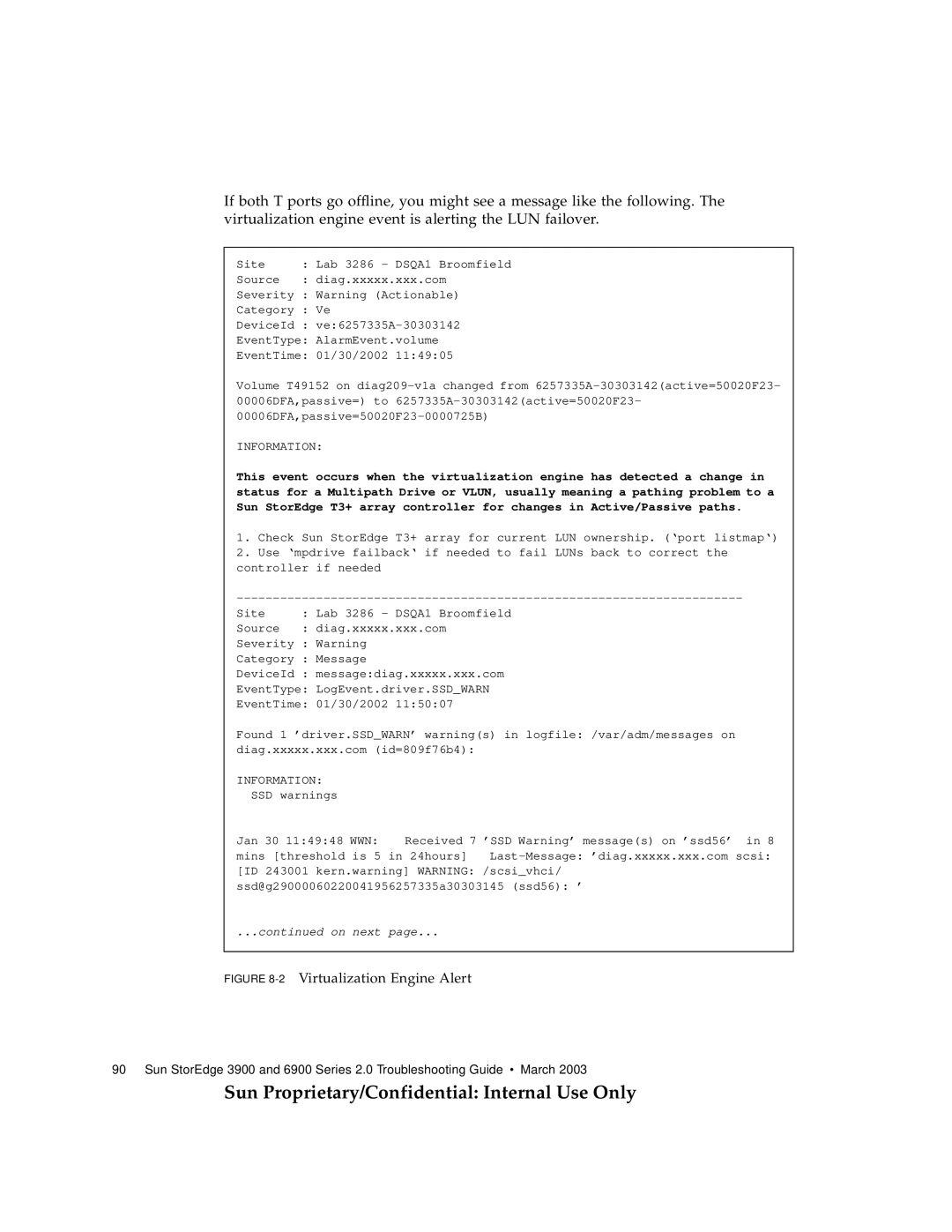 Sun Microsystems 3900, 6900 manual 2Virtualization Engine Alert 