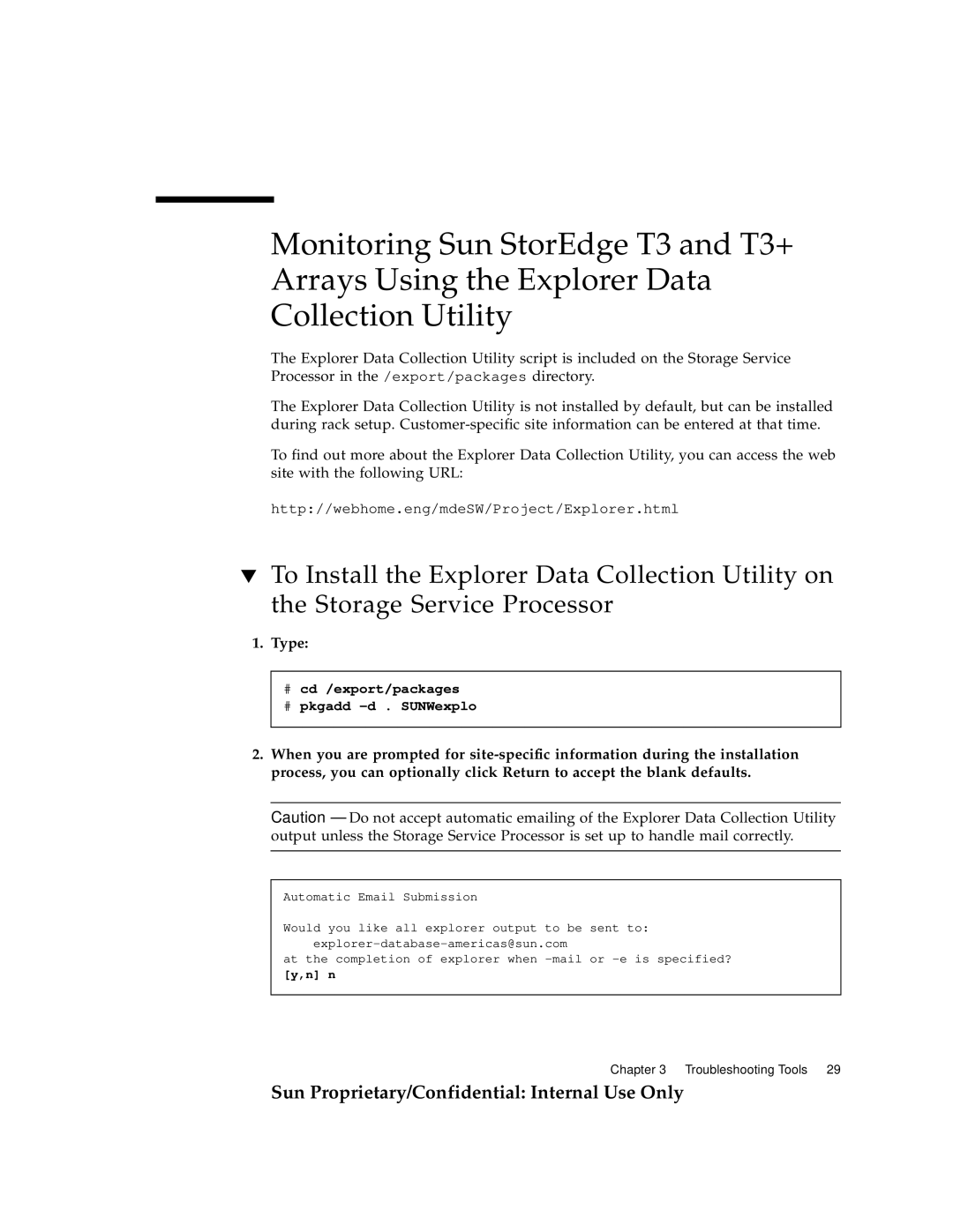 Sun Microsystems 6900, 3900 manual Http//webhome.eng/mdeSW/Project/Explorer.html 