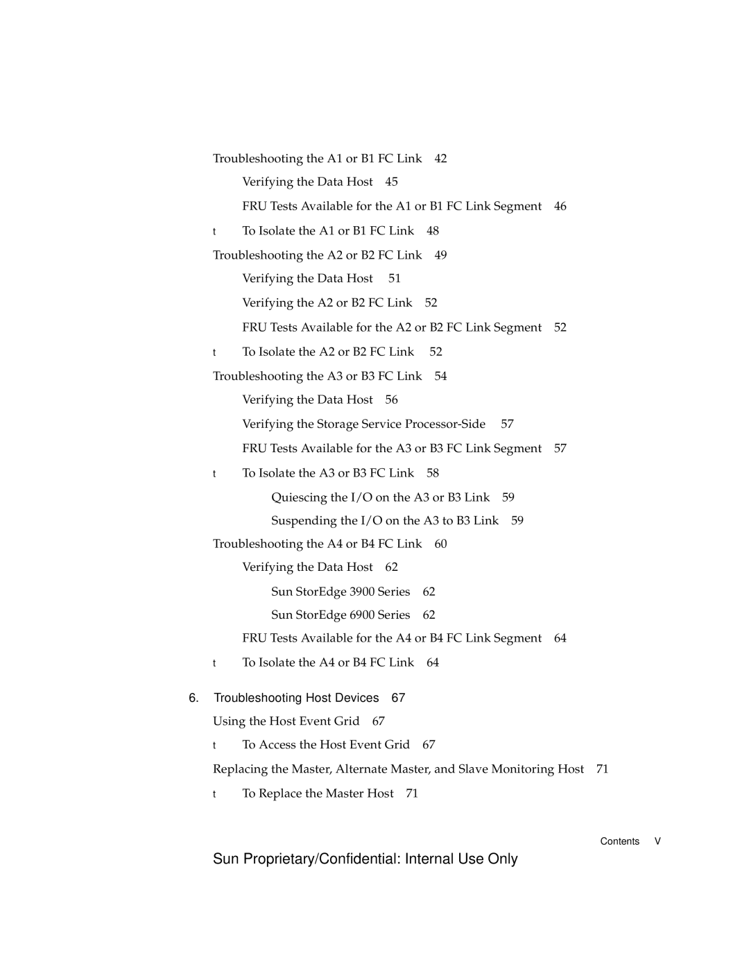 Sun Microsystems 6900, 3900 manual Troubleshooting Host Devices 