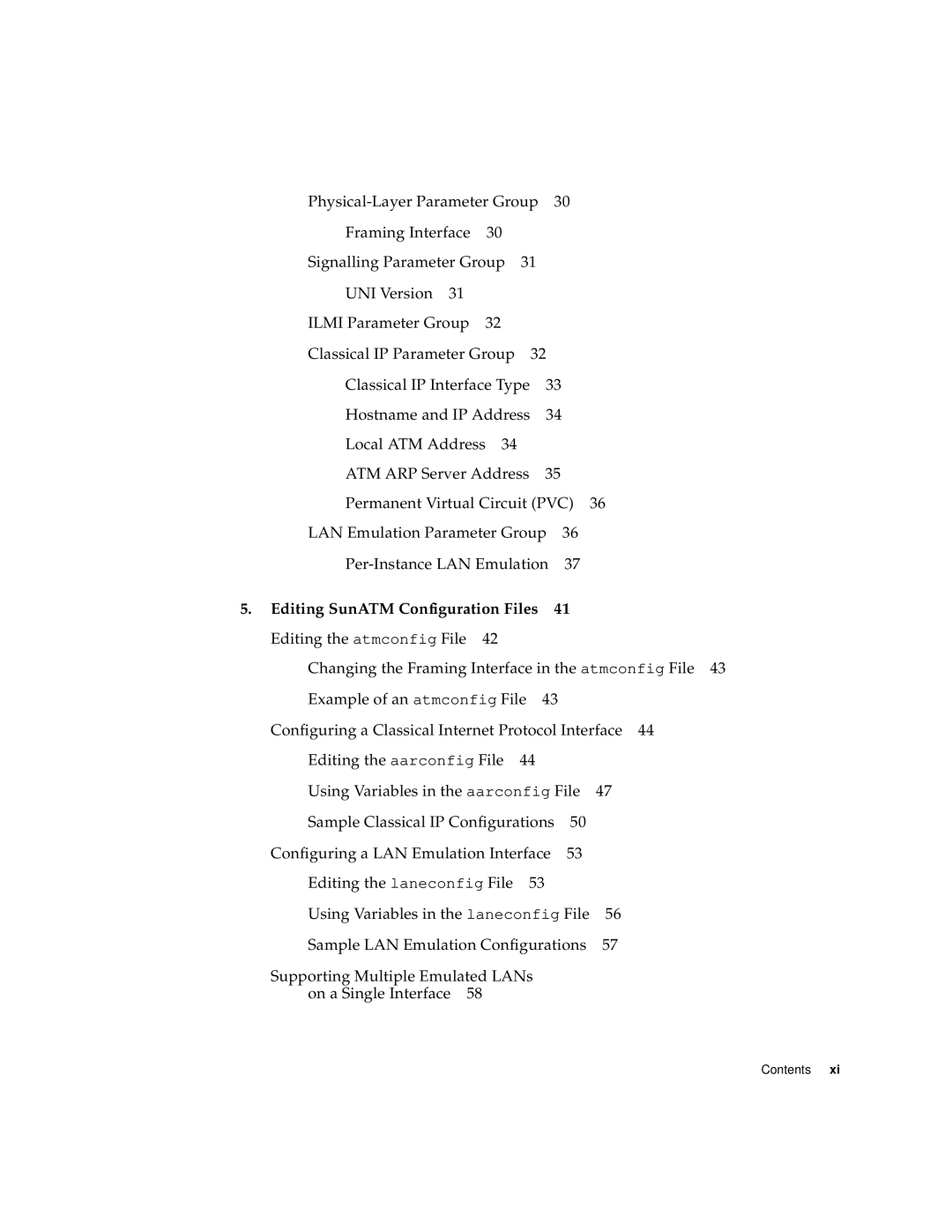 Sun Microsystems 3U manual Editing SunATM Configuration Files 