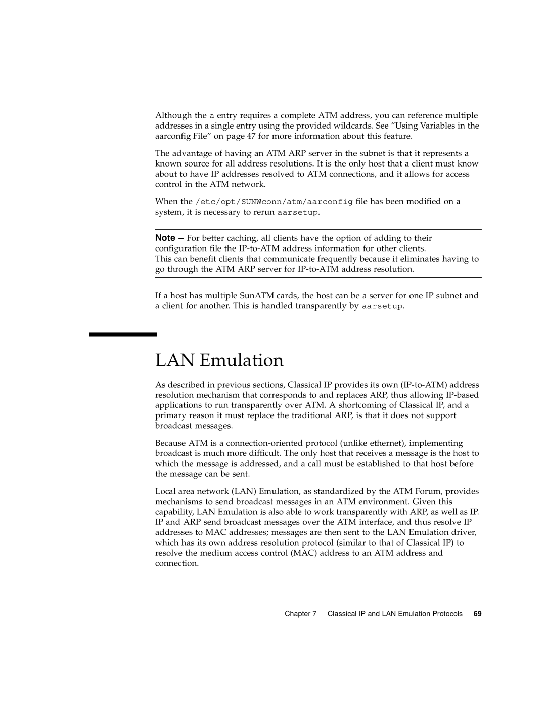 Sun Microsystems 3U manual LAN Emulation 