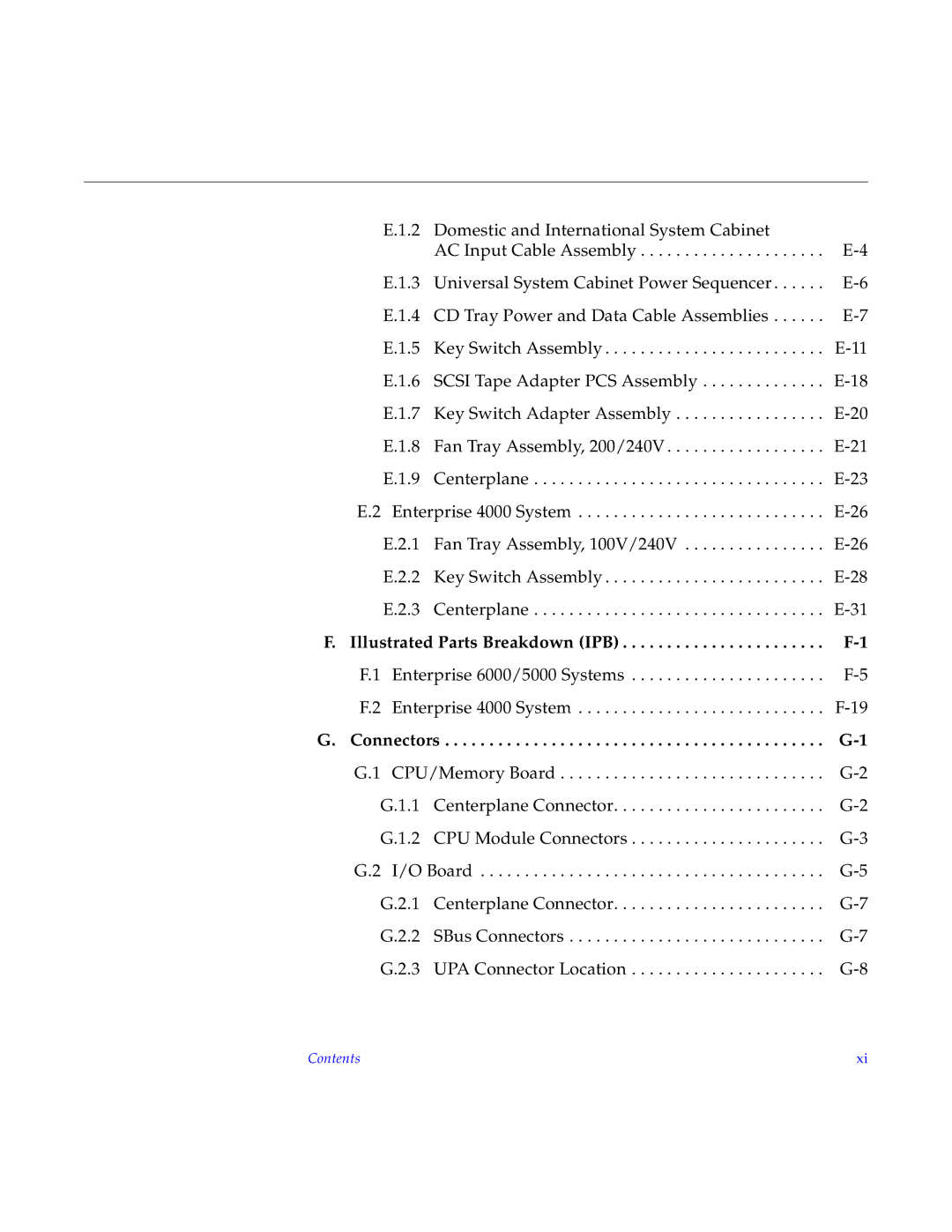 Sun Microsystems manual Enterprise 6000/5000 Systems Enterprise 4000 System 