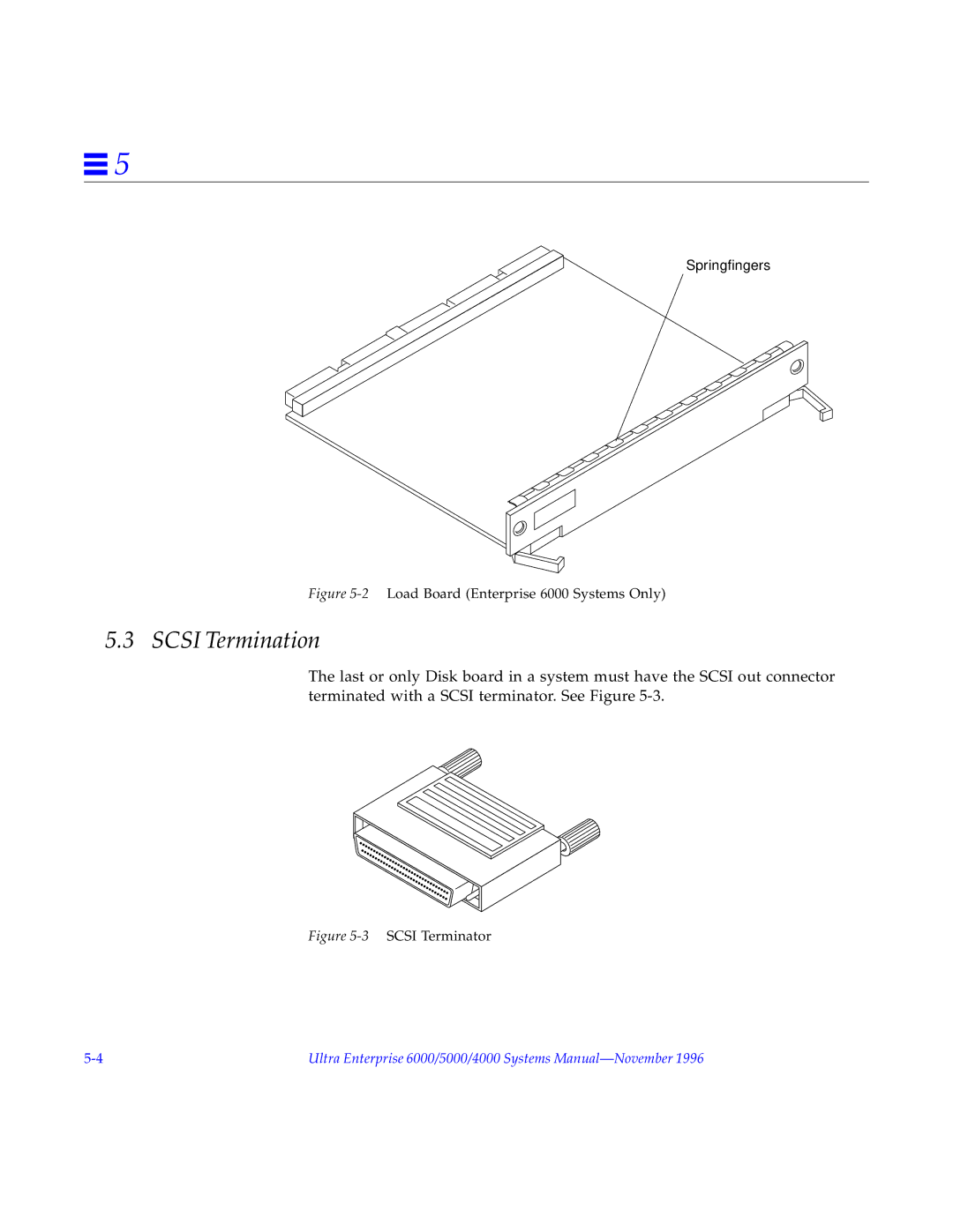 Sun Microsystems 5000, 4000, 6000 manual Scsi Termination 