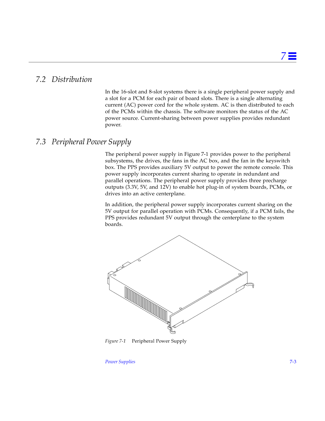 Sun Microsystems 4000, 5000, 6000 manual Distribution, Peripheral Power Supply 