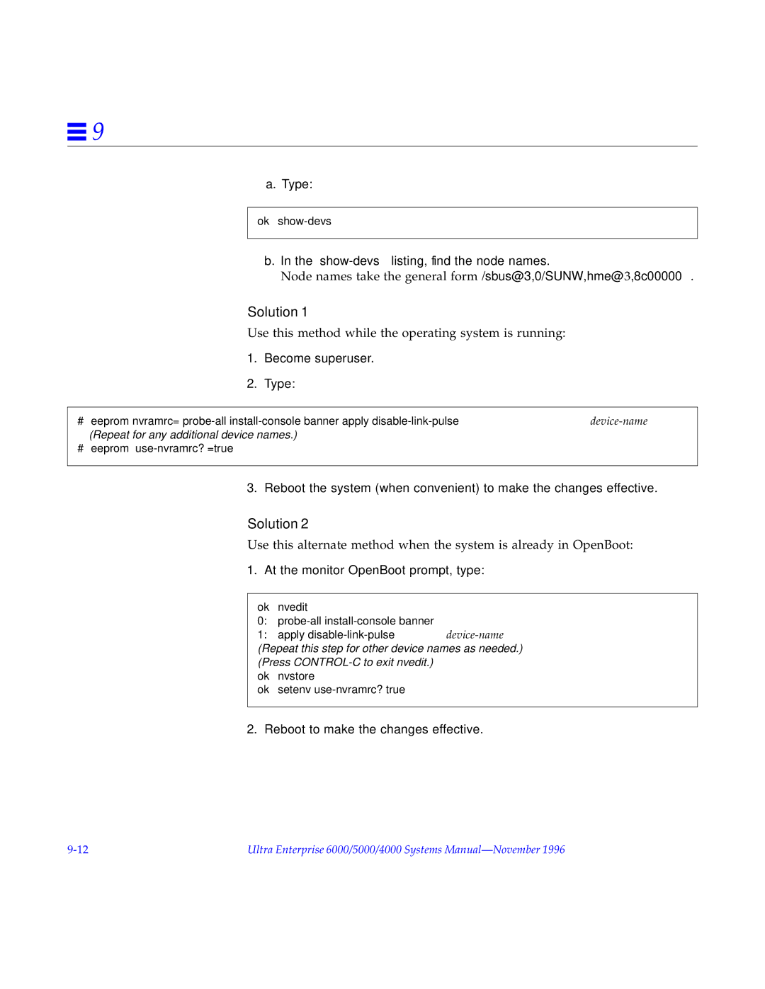 Sun Microsystems 5000, 4000, 6000 manual Solution 