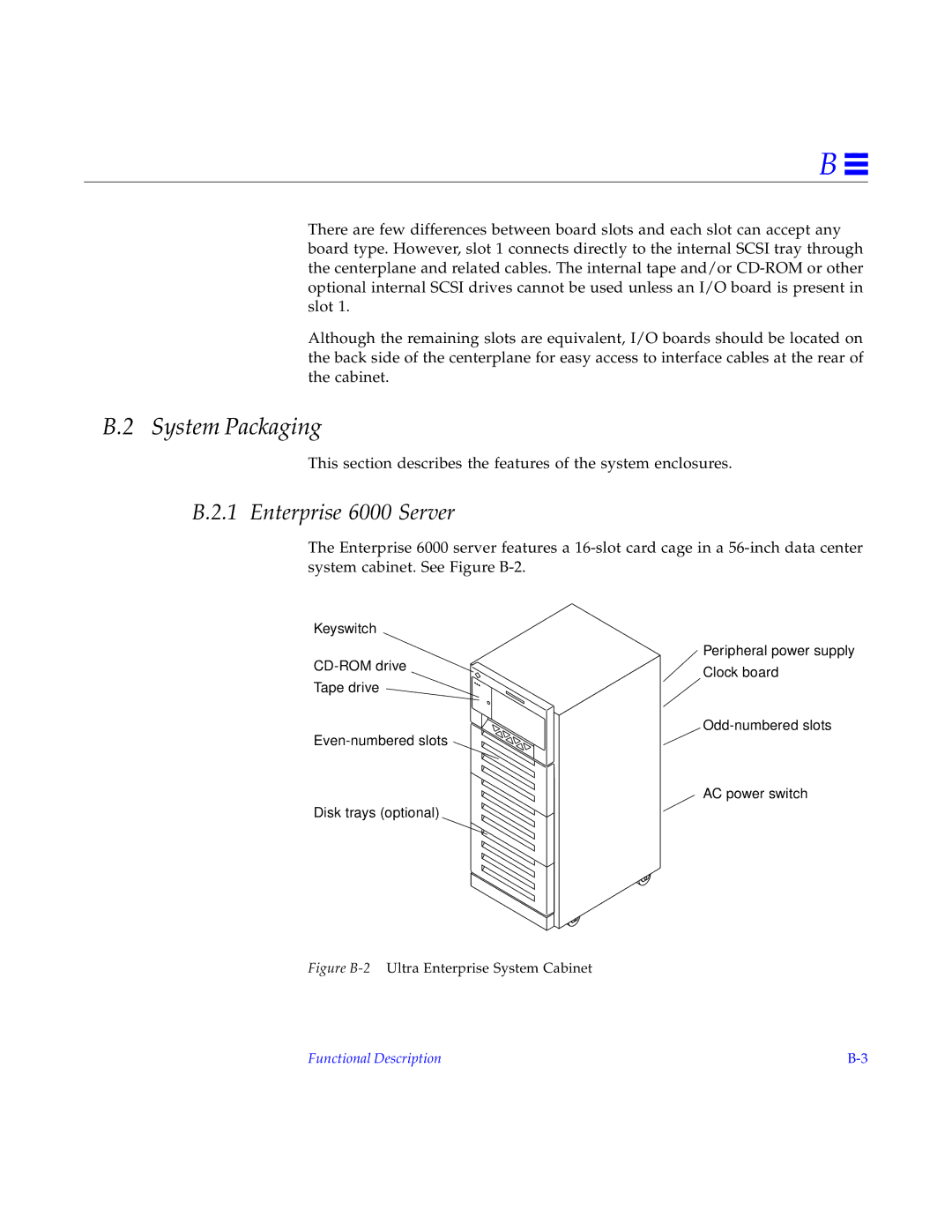 Sun Microsystems 4000, 5000 manual System Packaging, Enterprise 6000 Server 