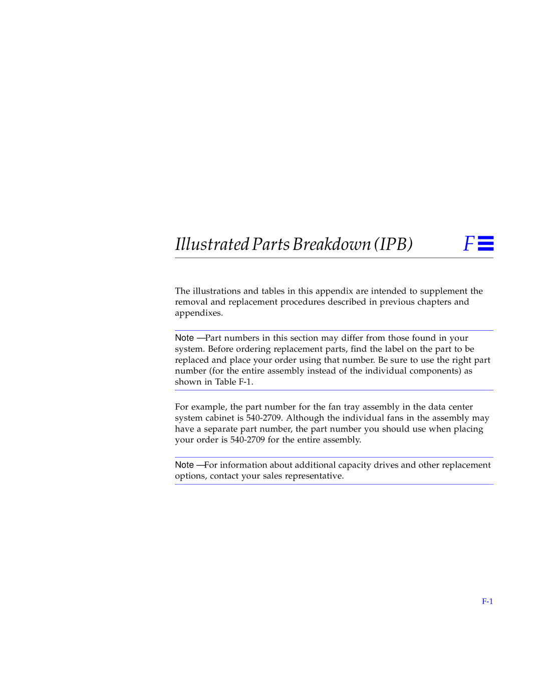 Sun Microsystems 5000, 4000, 6000 manual Illustrated Parts Breakdown IPB 