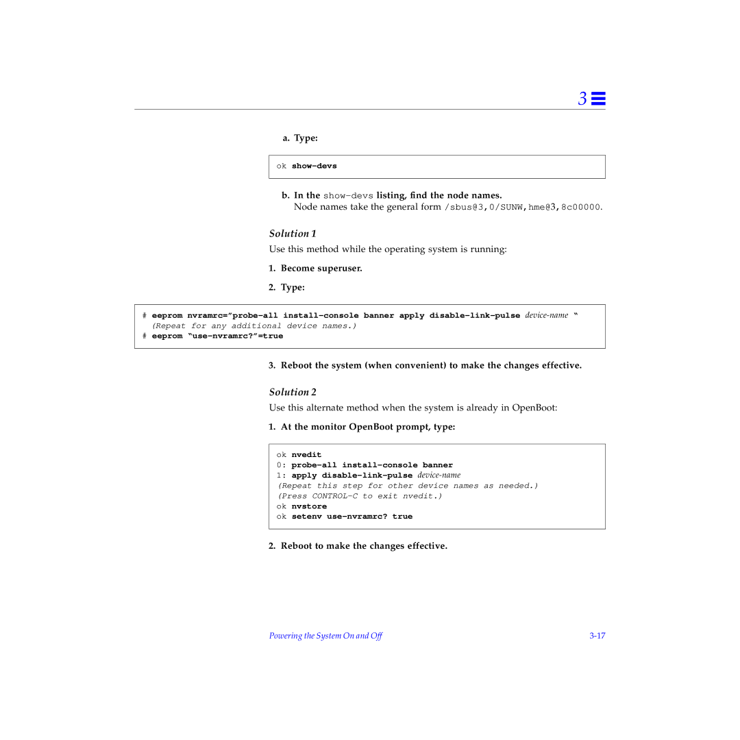 Sun Microsystems 4000, 5000, 6000 manual Solution 