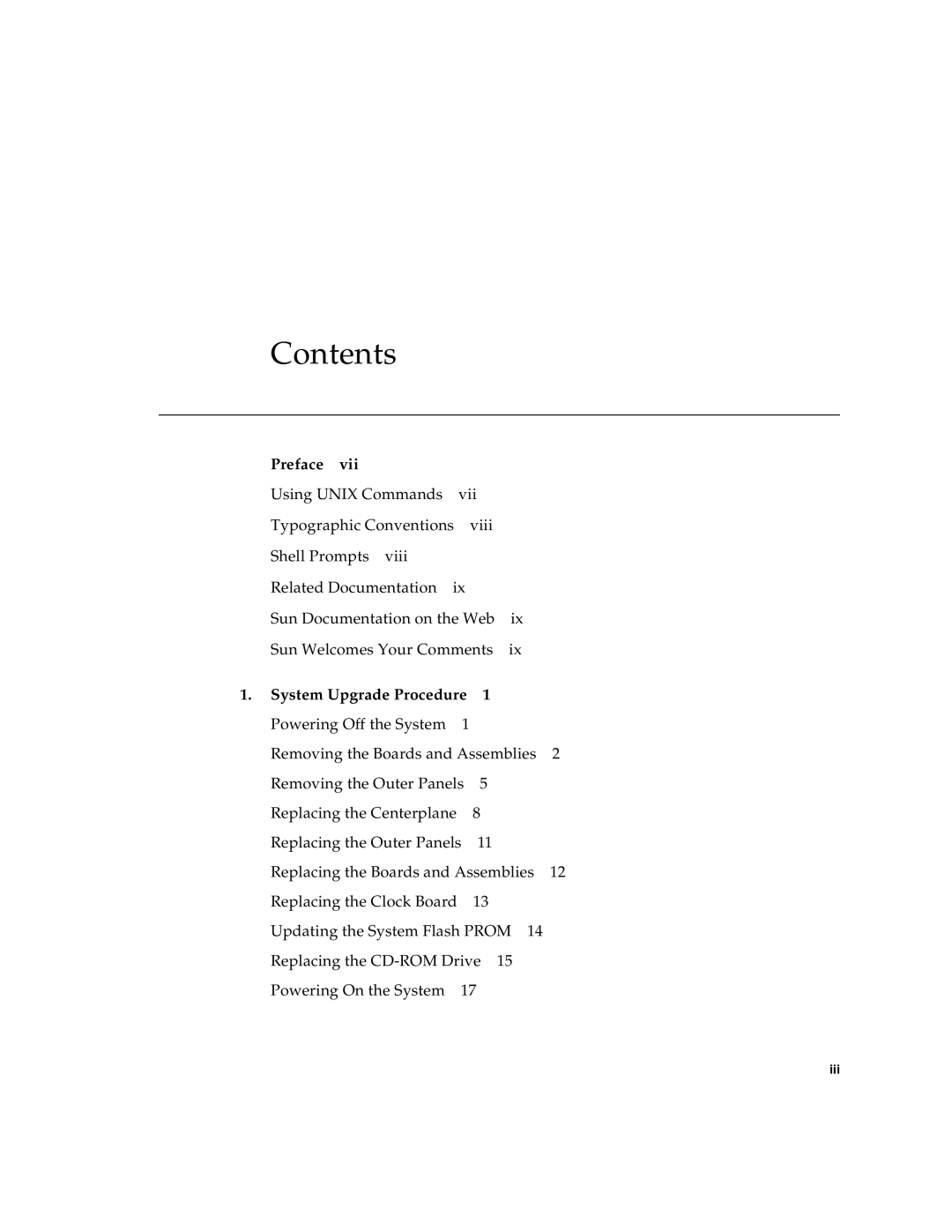 Sun Microsystems 4000 manual Contents 