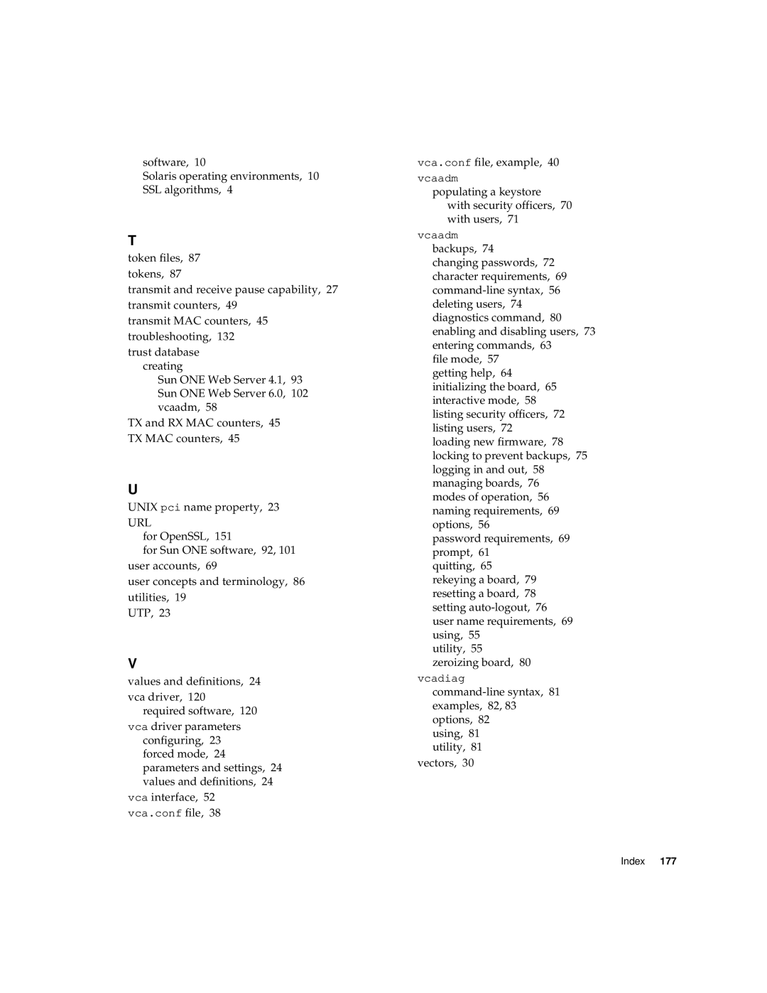 Sun Microsystems 4000 manual Url, Vca.conf file, example 